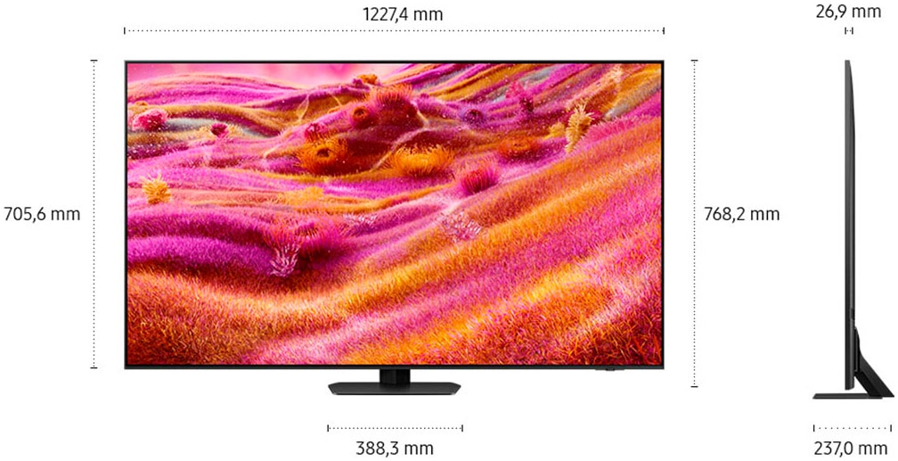 Samsung QLED-Fernseher »GQ55QN90FAT«, 4K Ultra HD, Smart-TV, NQ HDR+, Glare Free, Upscaling Pro, Dolby Atmos & AI Sound, bis 165Hz
