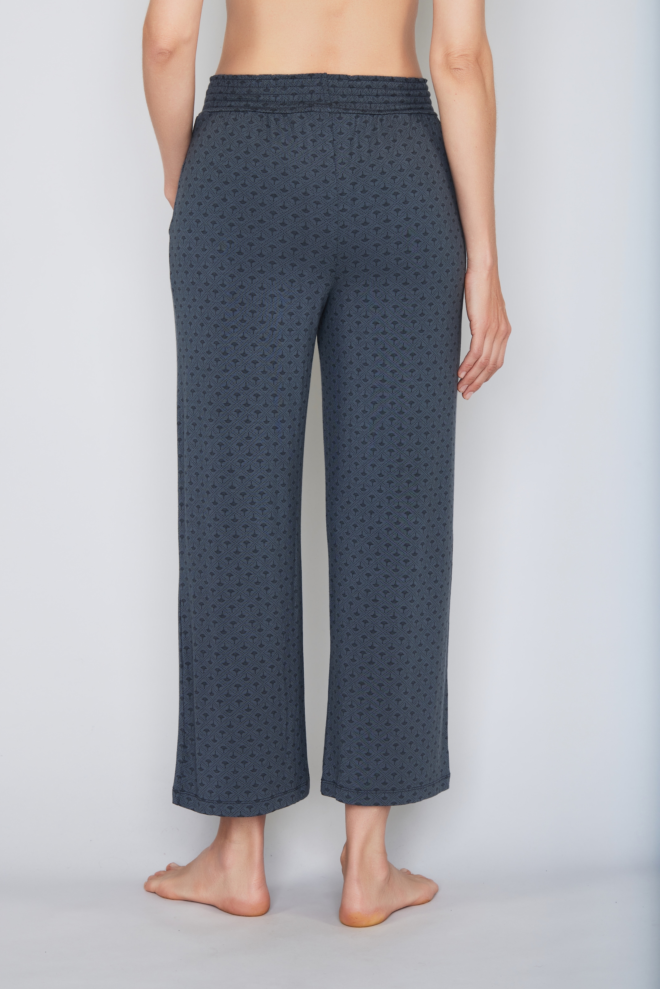 JOOP! Pyjamahose »Luxe«  Cornflower-Design, Tunnelzugbund, Eingrifftaschen