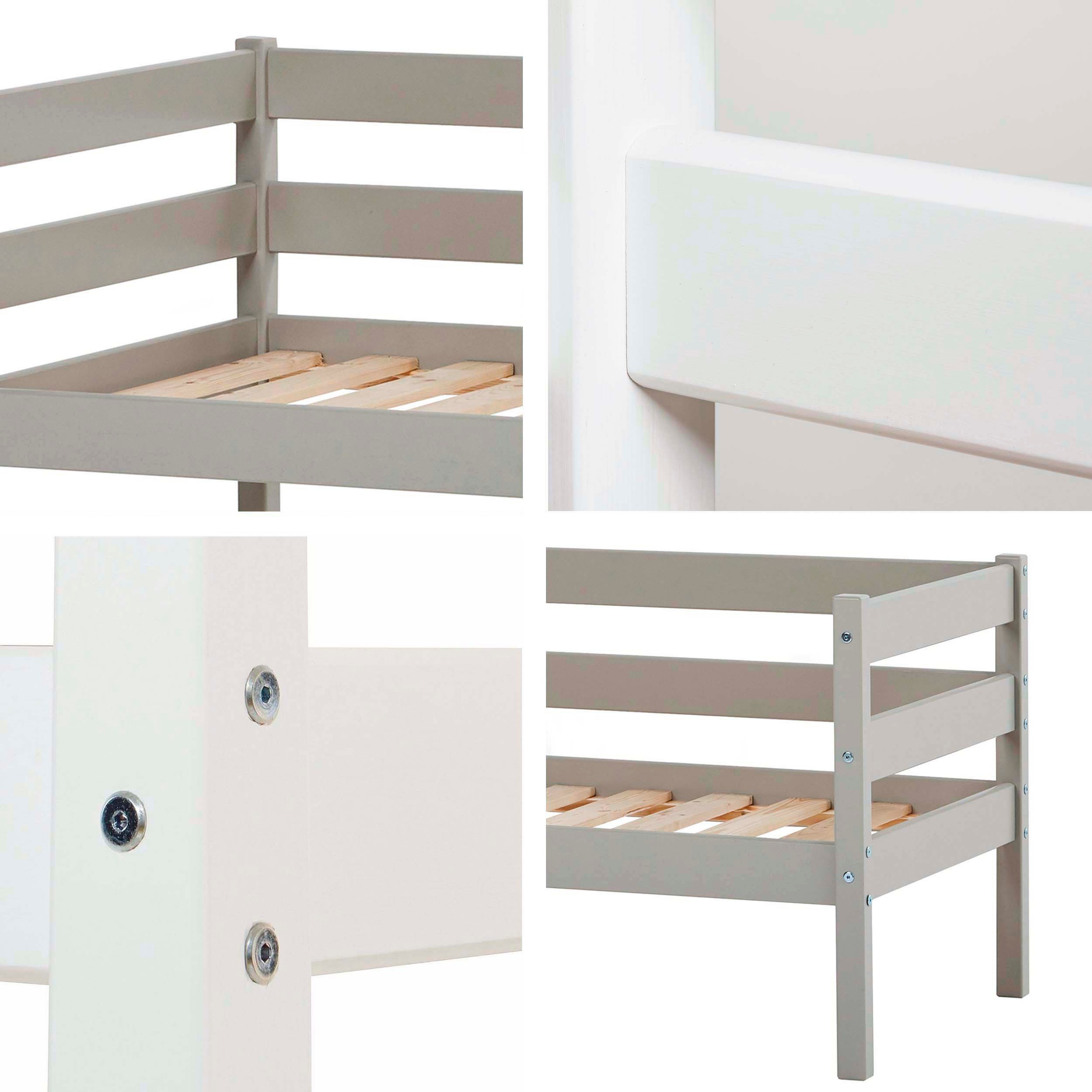 2. Bild von Hoppekids Einzelbett »ECO Comfort«, (Set), mit Rollrost in 8 Farben, wahlweise mit Matratze und Absturzsicherung