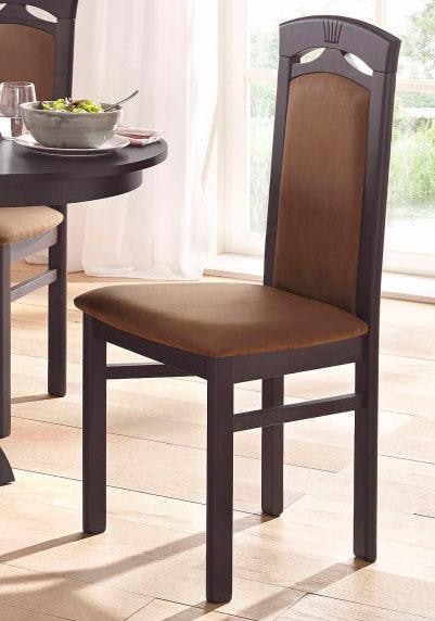 Home affaire Esszimmerstuhl »Anthony«, (Set), 2 St., Microfaser, Holzstuhl günstig online kaufen