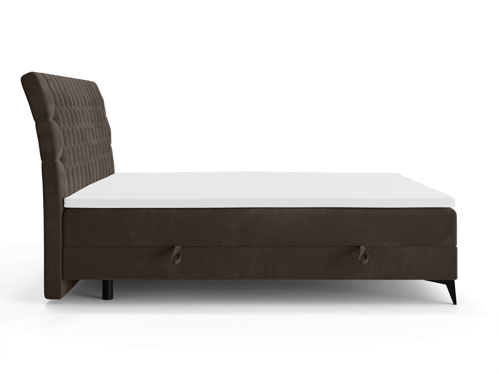 Leonique Polsterbett »SYDNEE mit Matratze und Topper, in 2 Breiten (160 und 180 cm)«, Boxspringbett mit Kopfteil, Bettkasten, Matratze (BFK/TFK) und Topper