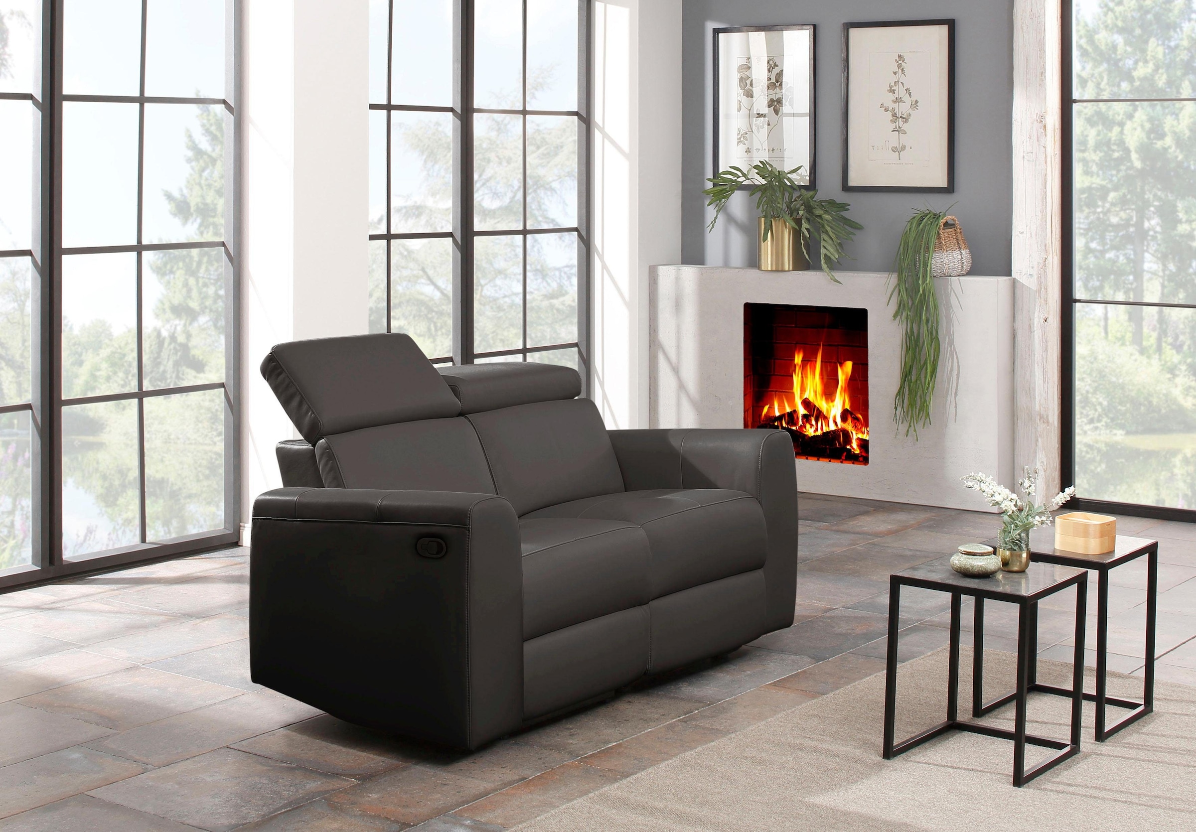 Home affaire 2-Sitzer »Sentrano« 152 cm, man. o. elektr. Relaxfunktion und USB/Kopfverstellung