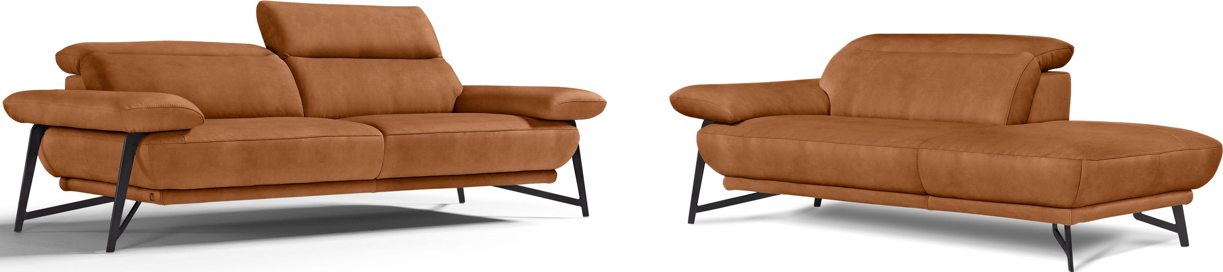 Egoitaliano Sofa »Anais, Design mit hohem Sitzkomfort, Fußfarbe schattengra günstig online kaufen