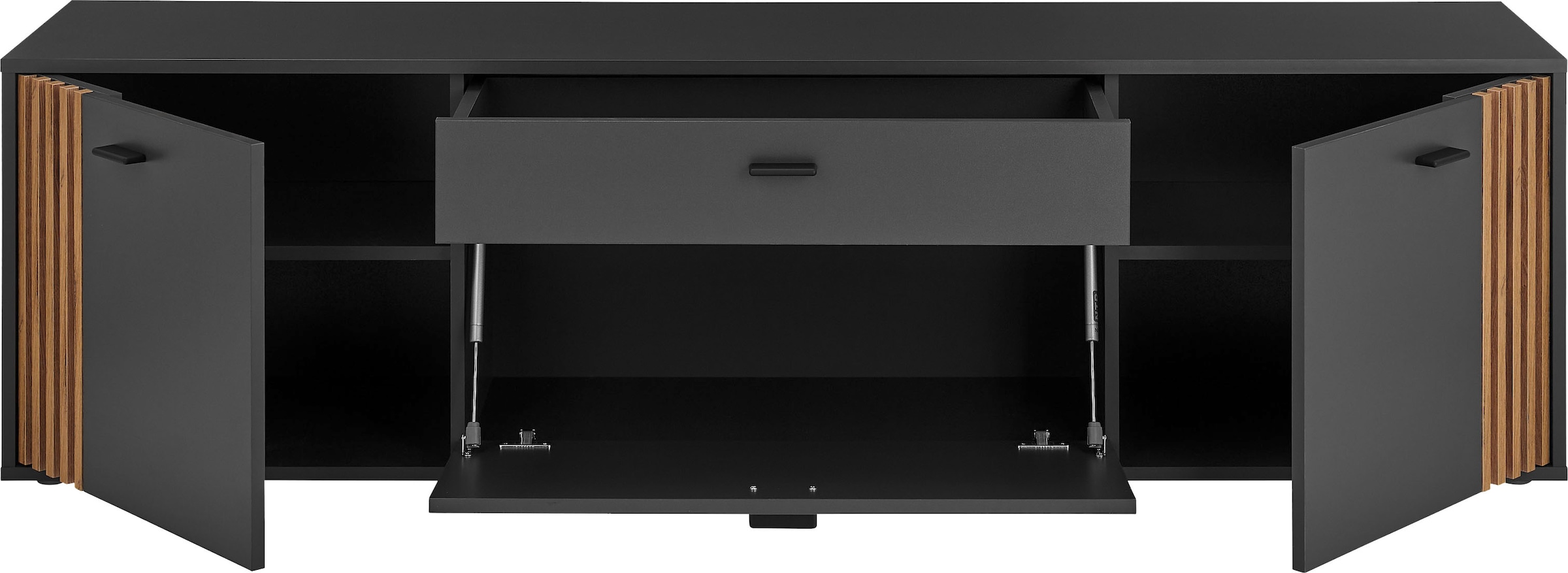 HBZ Lowboard »Dublin TV-Schrank, BxHxT 180x50x38cm«, (1 St.), Breite 180cm, Softclose, Metallgriffe