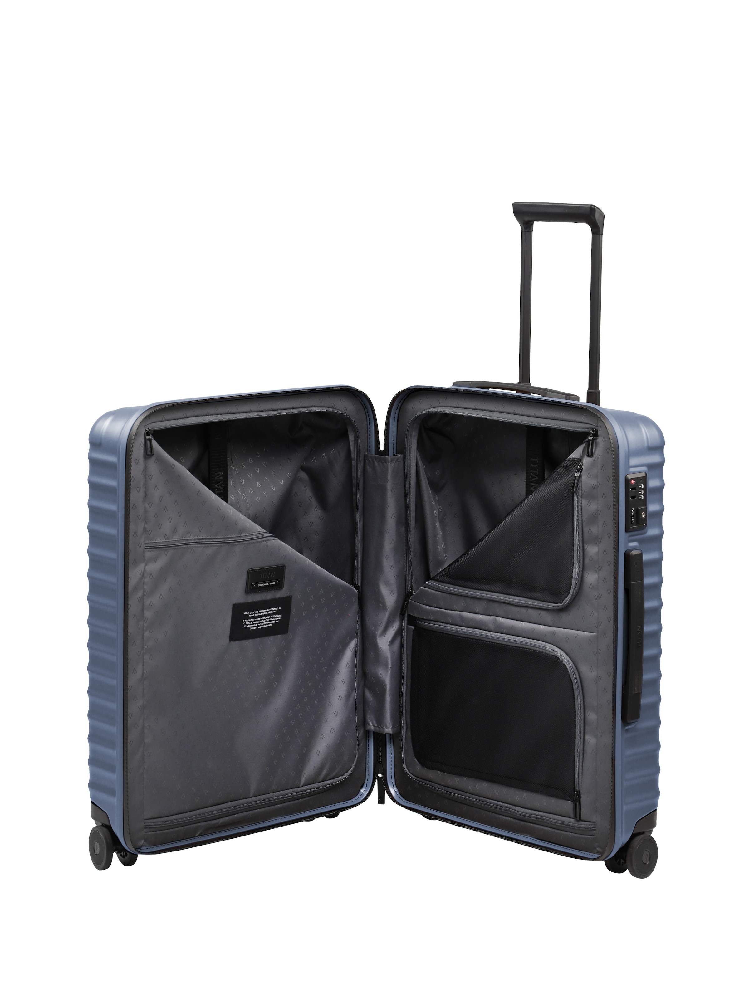 TITAN - Made in Germany Trolley »UPGRADE Koffer Hartschale« 68 l 4 Rollen mit kratzresistenter Oberfläche und cleverer Innenaufteilung Größe M