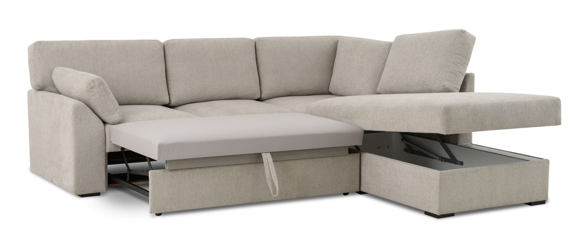 Home affaire Ecksofa »Citry«, Breite 242 cm, Chenille, Bettfunktion, Bettkasten, L-Form