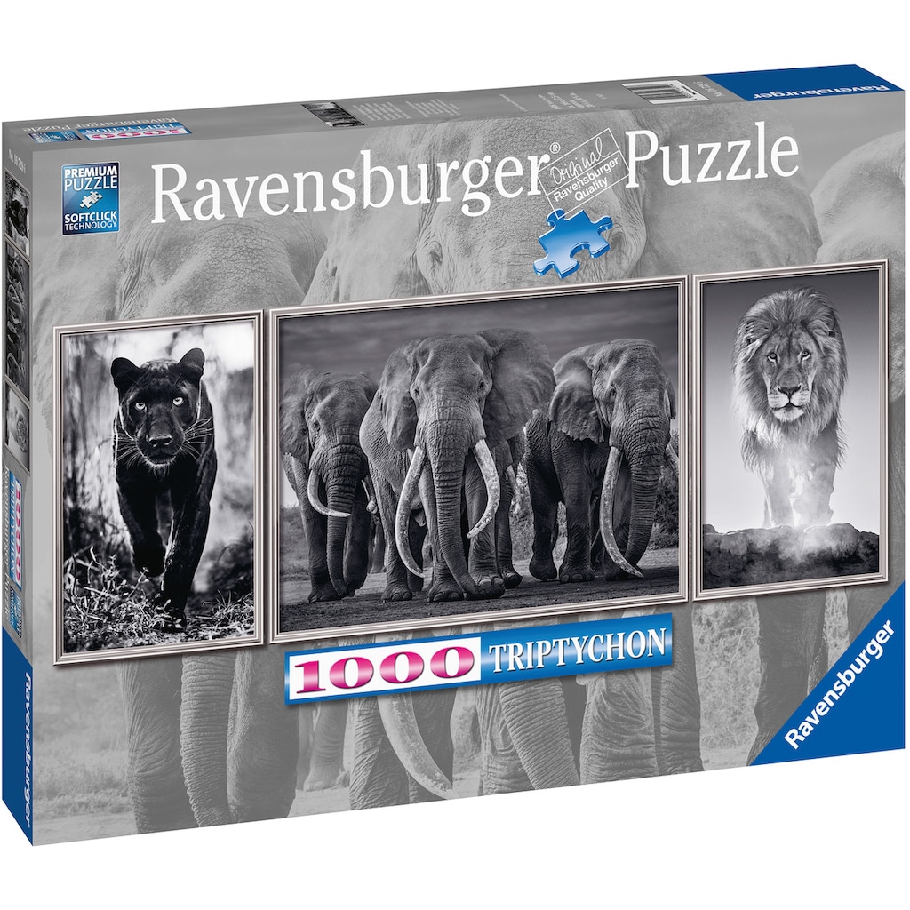 Ravensburger Puzzle »Panter, Elefanten, Löwe«