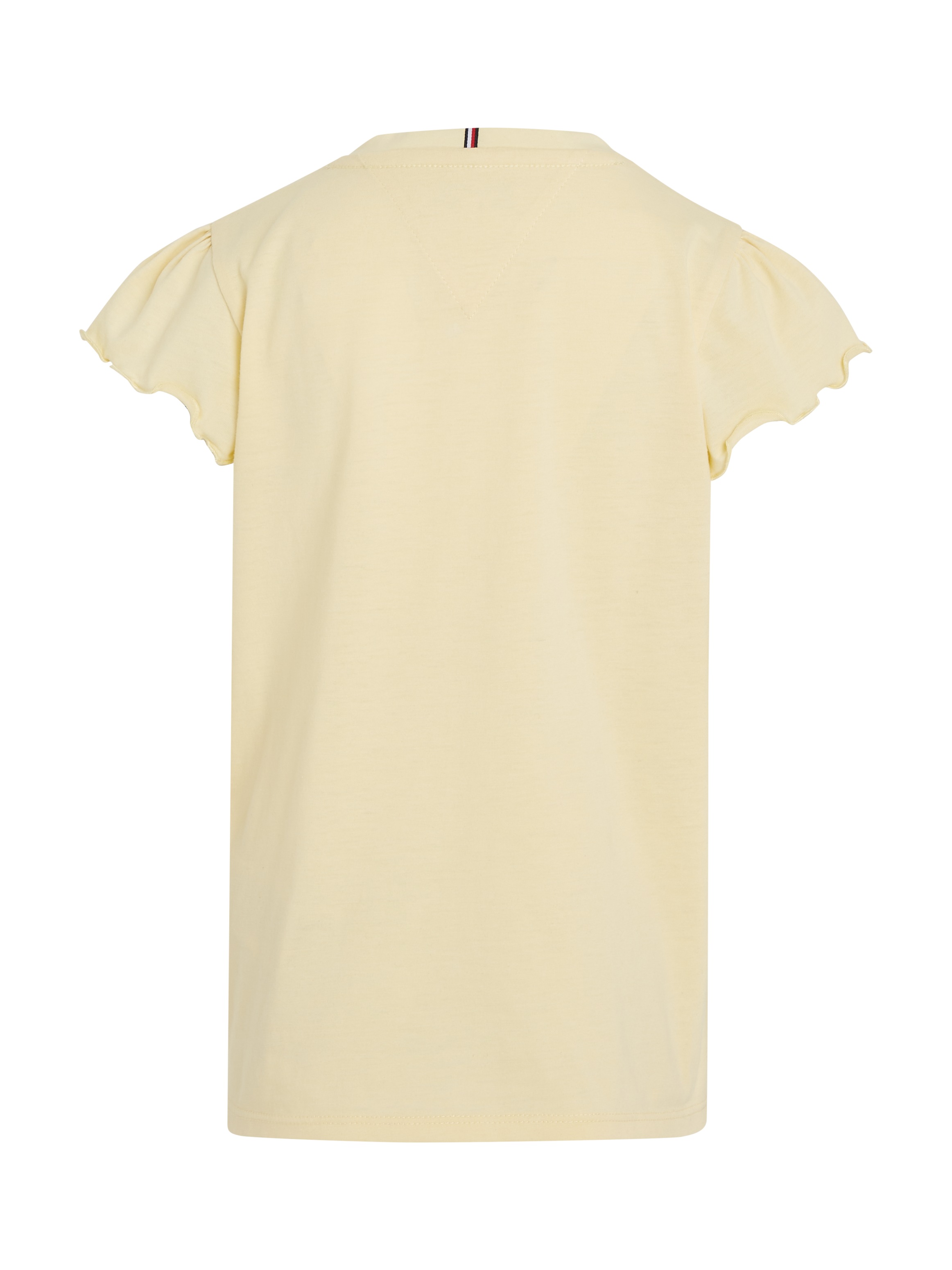 Tommy Hilfiger T-Shirt »ESSENTIAL RUFFLE SLEEVE TOP«, mit gewelltem Ärmelabschluss