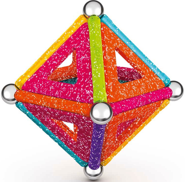 Geomag™ Magnetspielbausteine »GEOMAG™ Glitter Panels, Recycled«, (35 St.), aus recyceltem Material; Made in Europe