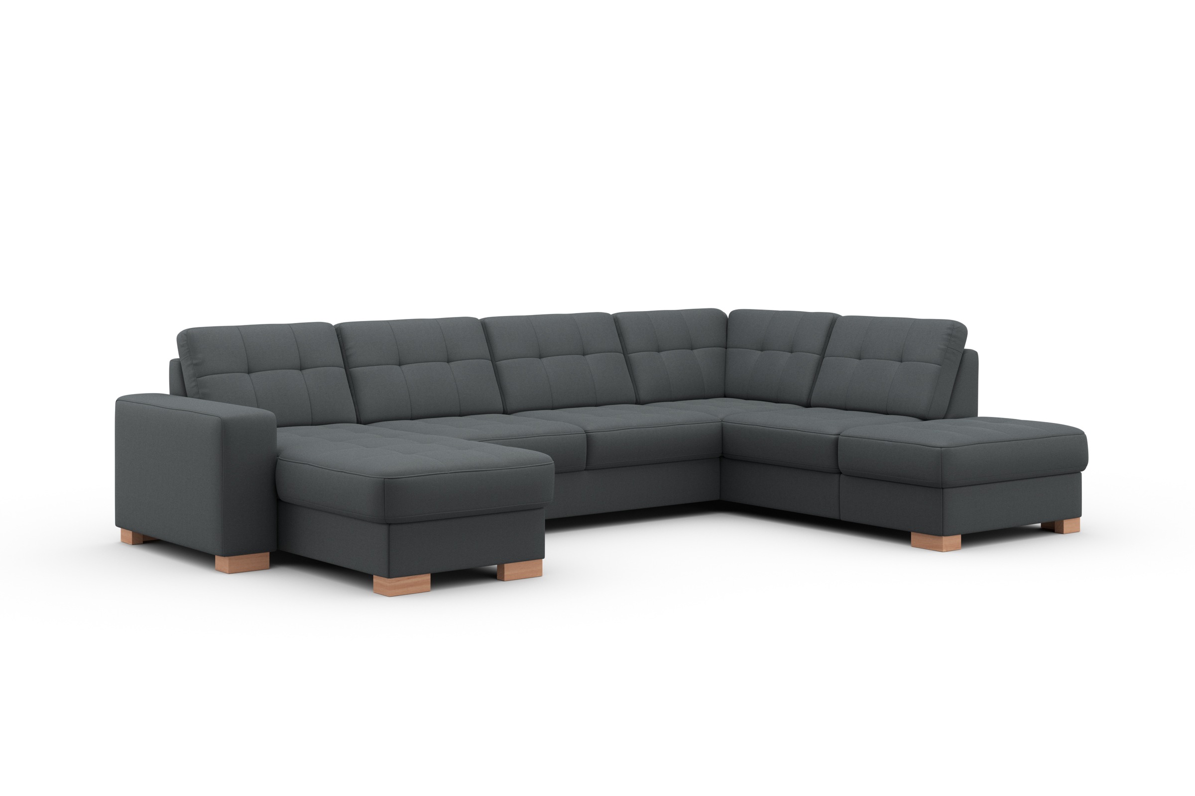 sit&more Wohnlandschaft »Quincy U-Form«, wahlweise mit Bettfunktion und Bettkasten