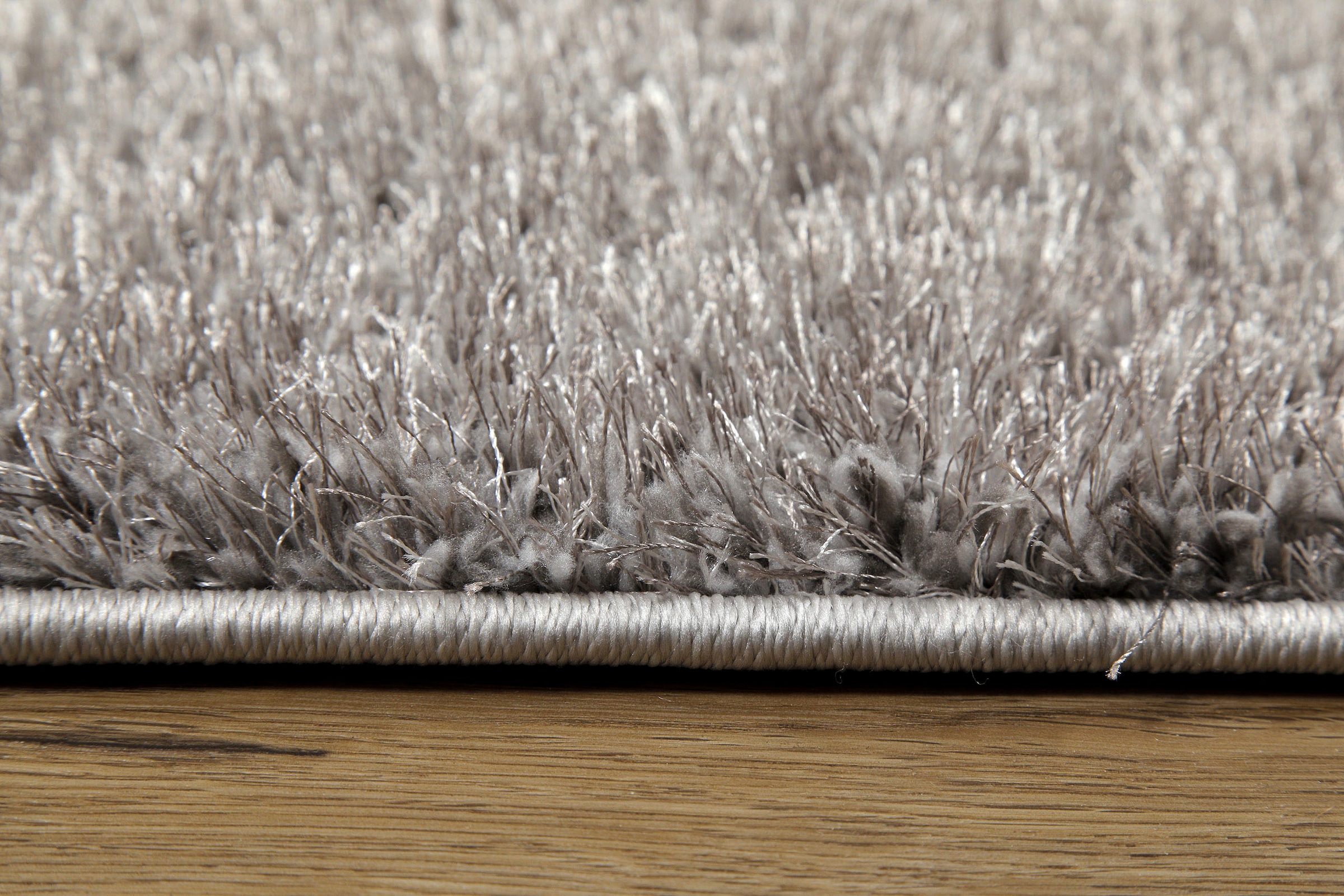 my home Hochflor-Teppich »Nickolas, auch als Läufer erhältlich«, rechteckig, 30 mm Höhe, Langflor, Shaggy, weicher Hochflor, uni farben, mit Glanz, Wohnzimmer