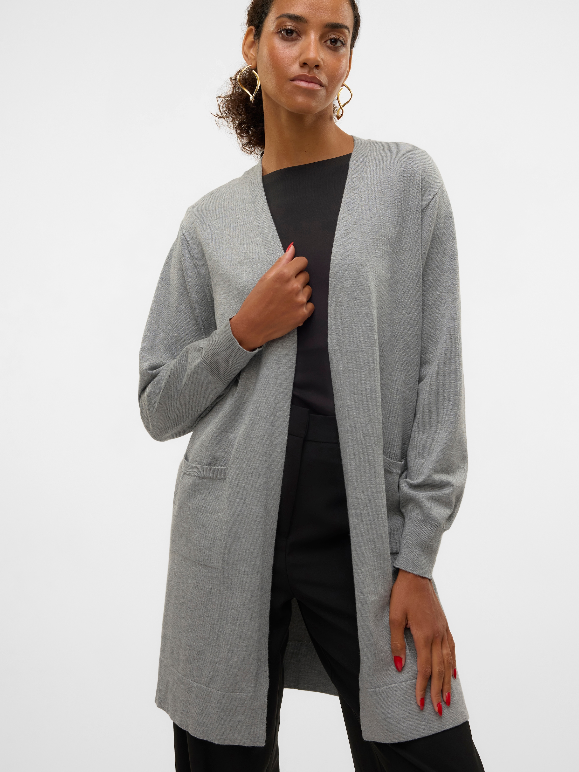 Vero Moda Longstrickjacke »VMSILJE LS OPEN CARDIGAN GA NOOS«