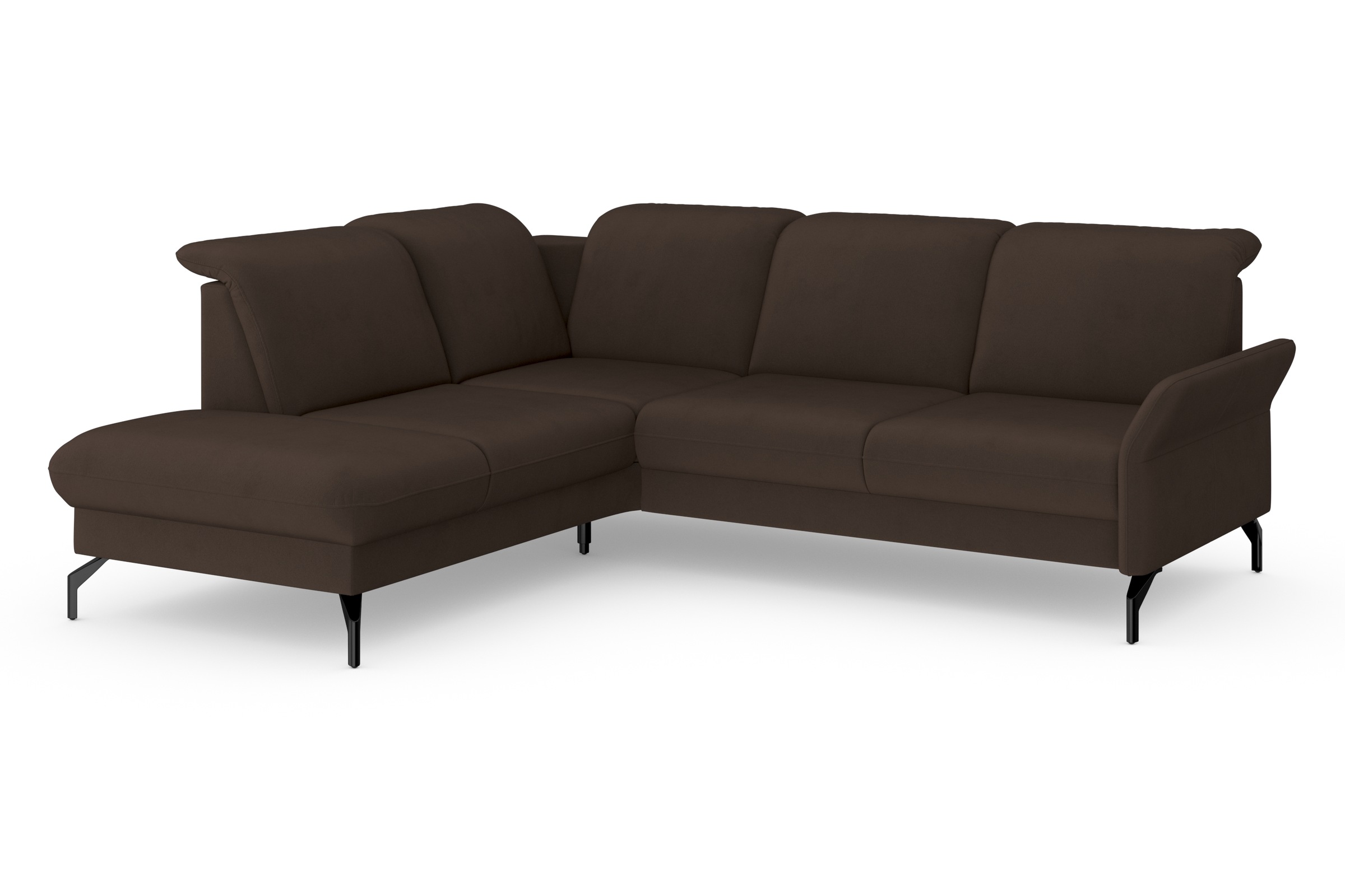 sit&more Ecksofa »Fashion L-Form«, wahlweise mit Kopfteilverstellung und Vorziehsitz, motorisch