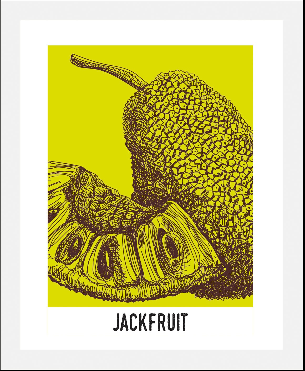 queence Bild »Jackfruit«, Obst-Obst Bilder-Schriftzug-Figuren-Abstrakt, (1 günstig online kaufen