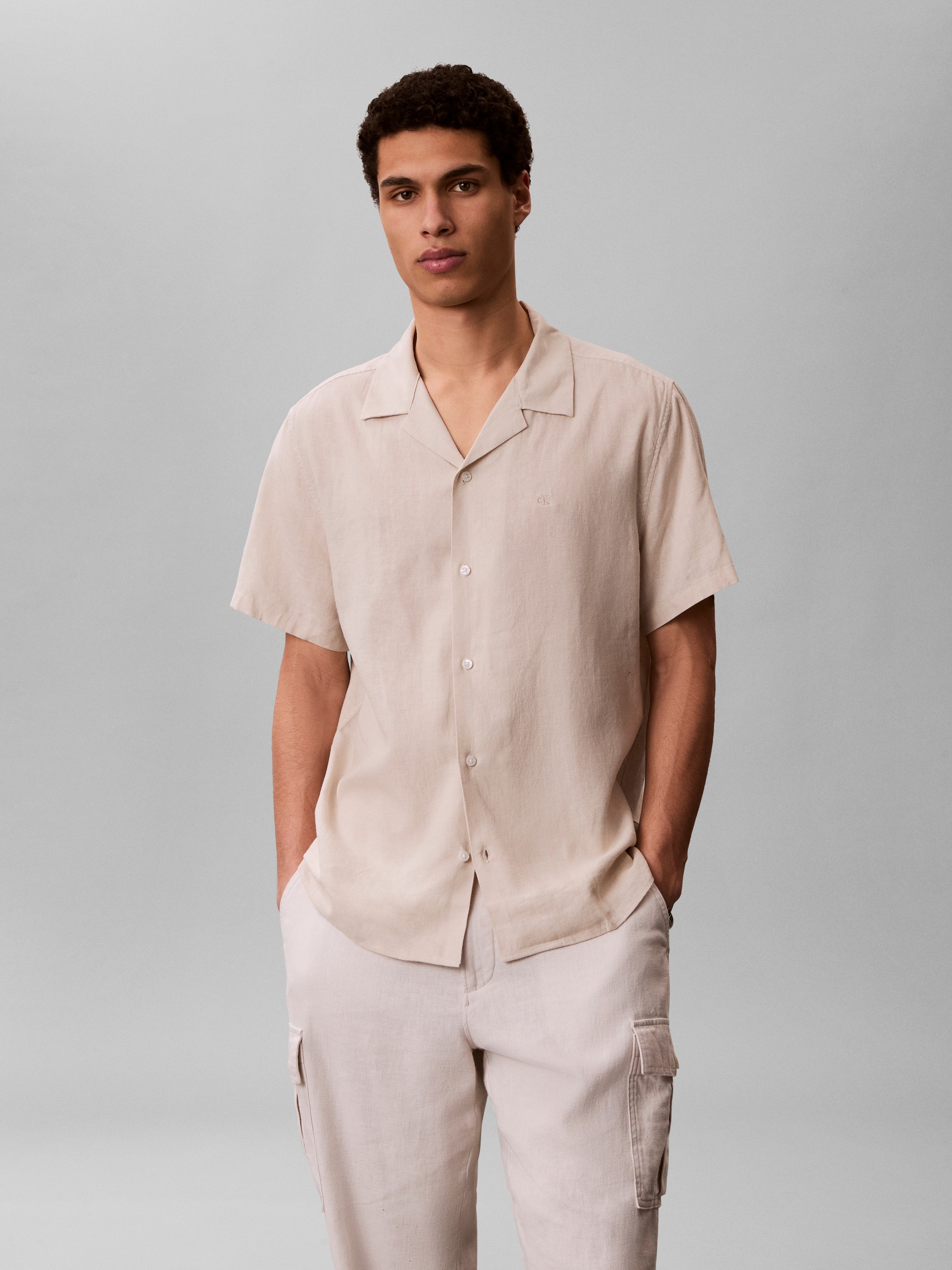 Calvin Klein Jeans Leinenhemd »LINEN CLASSIC« Regular Fit, Leinen-Viskosemix