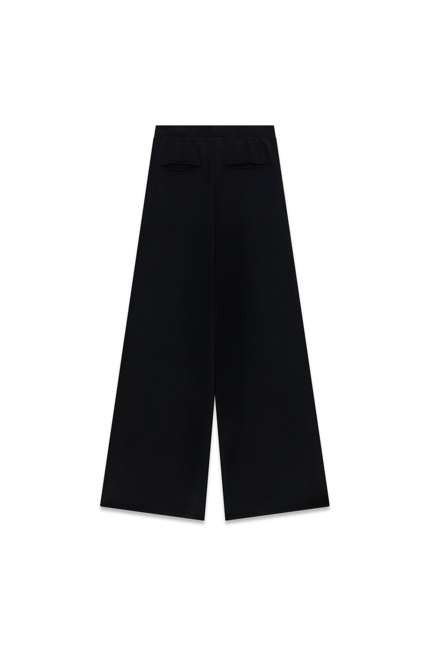 Guess Palazzohose »OLYMPE WIDE LEG PANTS«  in Scuba-Qualität, Logo-Patch