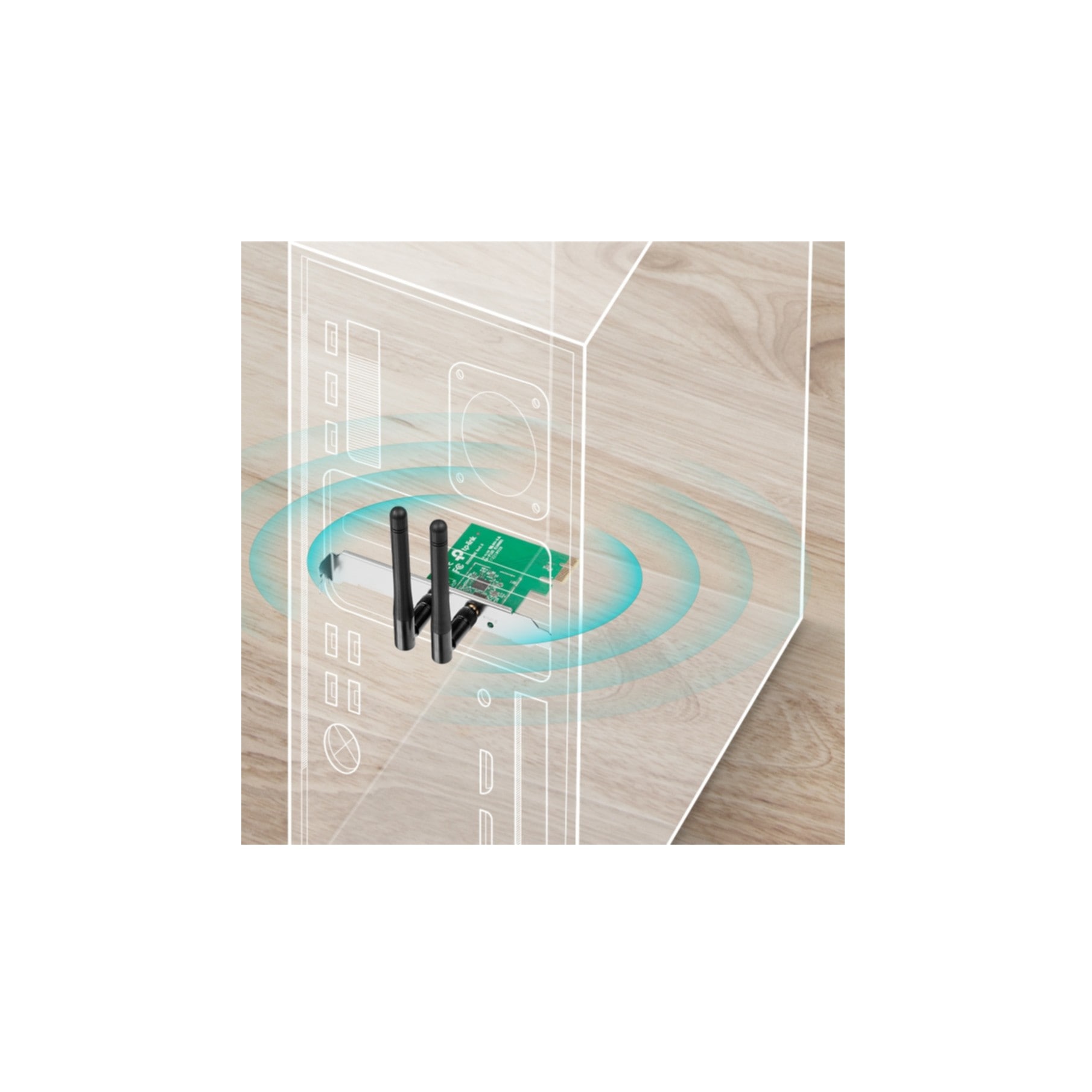 TP-Link Reichweitenverstärker »300Mbit/s-WLAN-PCI-Express-Adapter«