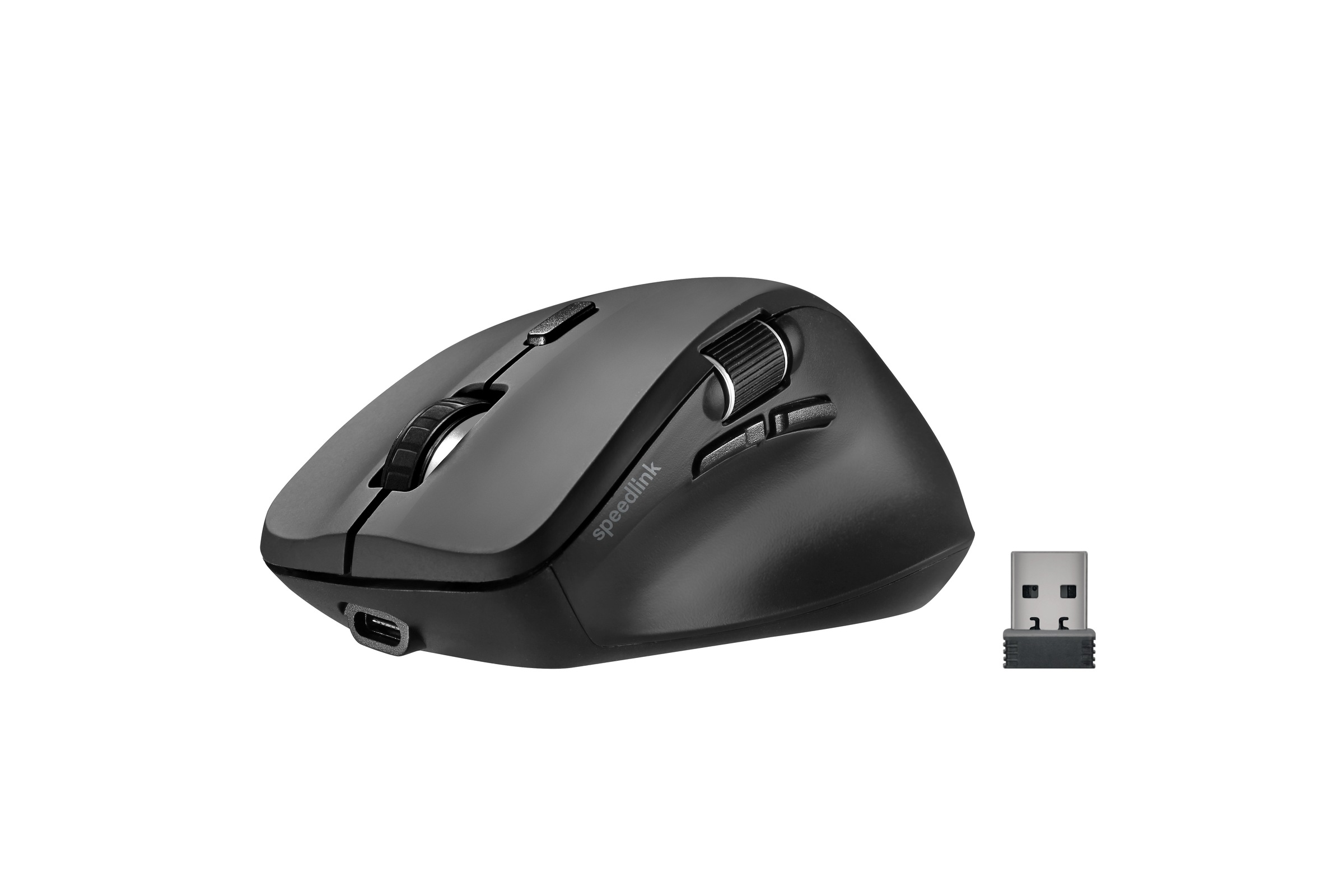 Speedlink Maus »Maus Set, LIBERA Rechargeable Mouse, NOTARY Soft Touch Mousepad«, wiederaufladbar, kabellos, Bluetooth, silent, 23 x 19 cm