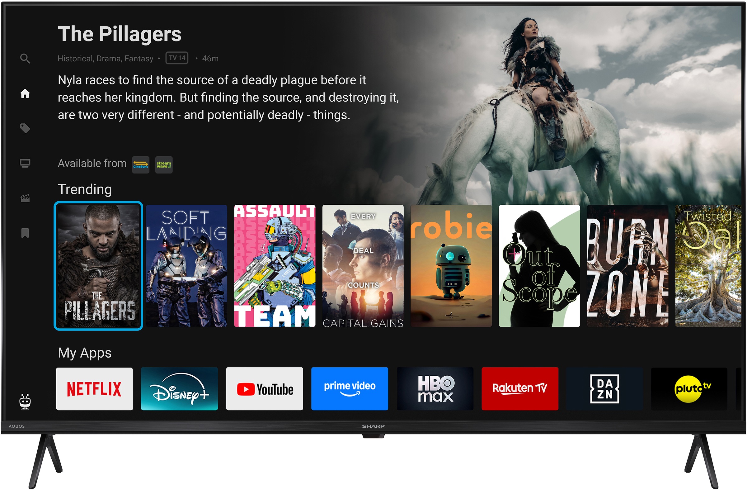 Sharp LED-Fernseher »4T-C43HKx« 108 cm/43 ″ Smart-TV