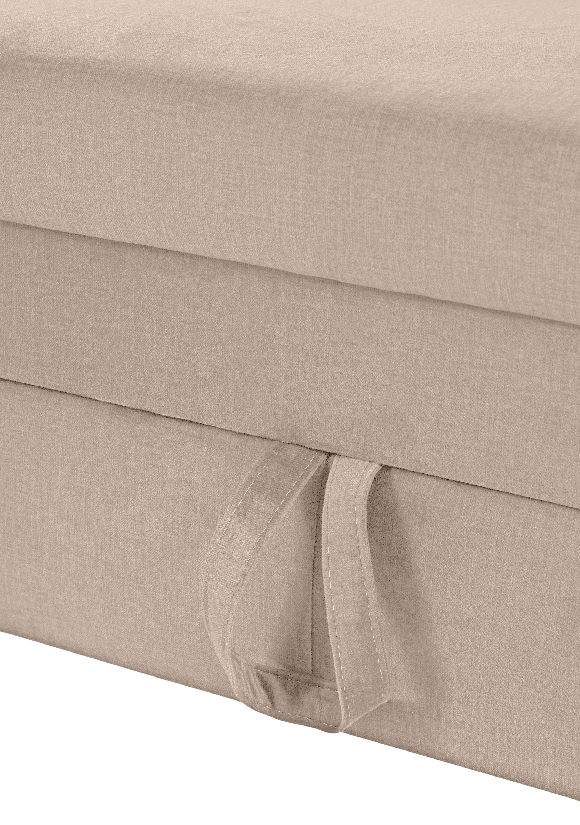 COTTA Ecksofa »Morven L-Form mit Kopfteilverstellung«, wahlweise mit Bettfunktion, Bettkasten & Wireless-Charger