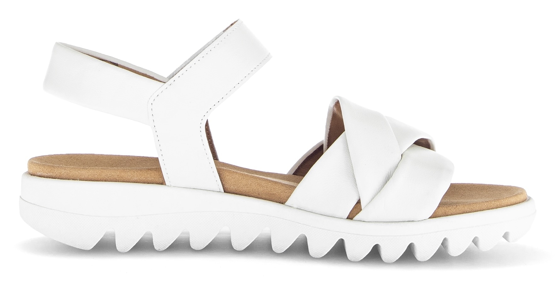 Gabor Riemchensandale, Sommerschuh, Keilsandalette, Bequemschuh mit Klettverschluss