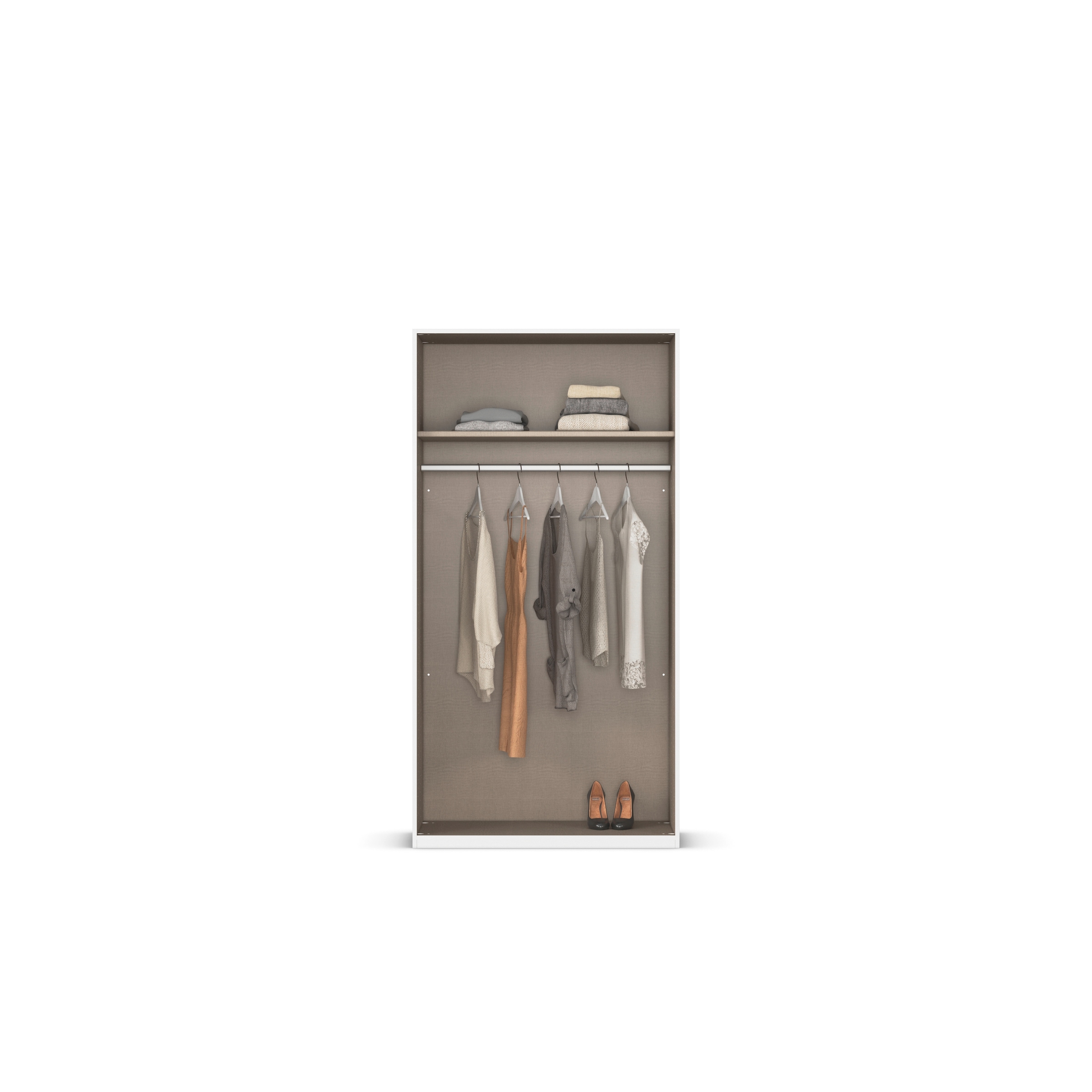 rauch Drehtürenschrank »Kleiderschrank Schrank Garderobe Schlafzimmerschrank EVELYN«, (in 2 Höhen 197 oder 210 cm erhältlich), in elegantem Stil, viel Stauraum 4 Breiten und 2 Höhen MADE IN GERMANY