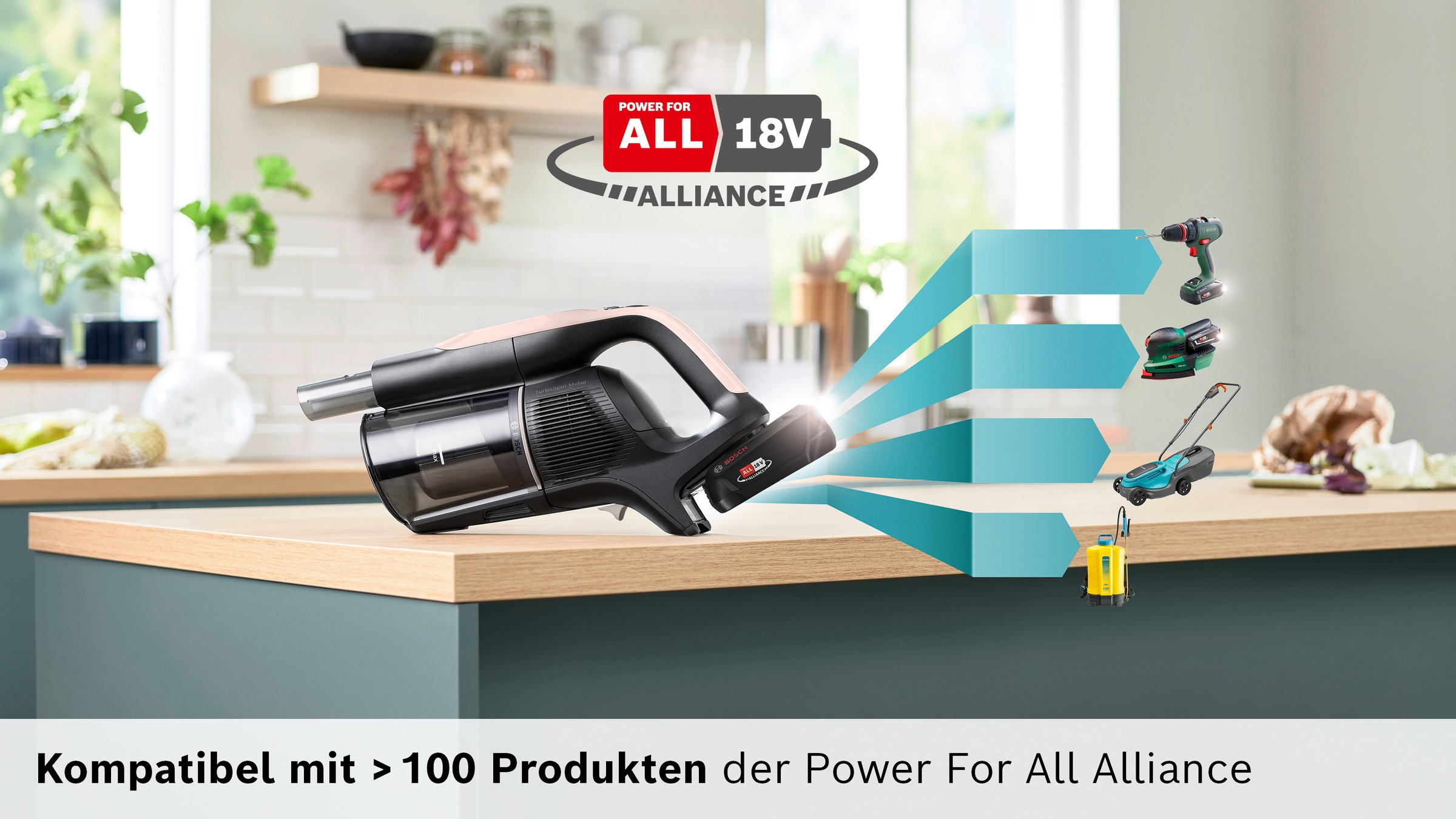 BOSCH Akku-Stielstaubsauger »BKS1041RHF« HEPA-Filtersystem, 10 Jahre Motorgarantie, LED-Licht, powder rose