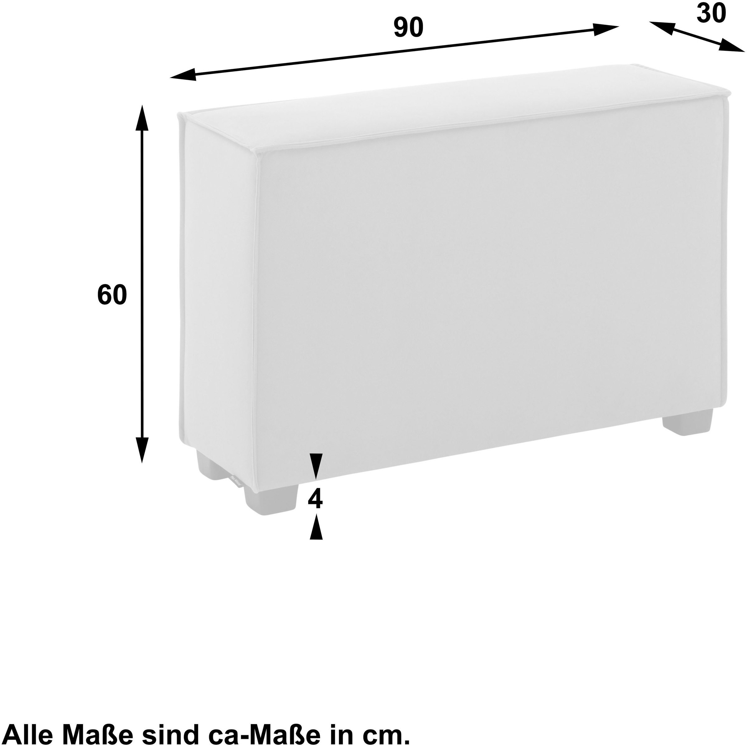 Max Winzer® Sofaelement »MOVE«, Einzelelement 90/30/60 cm, individuell kombinierbar