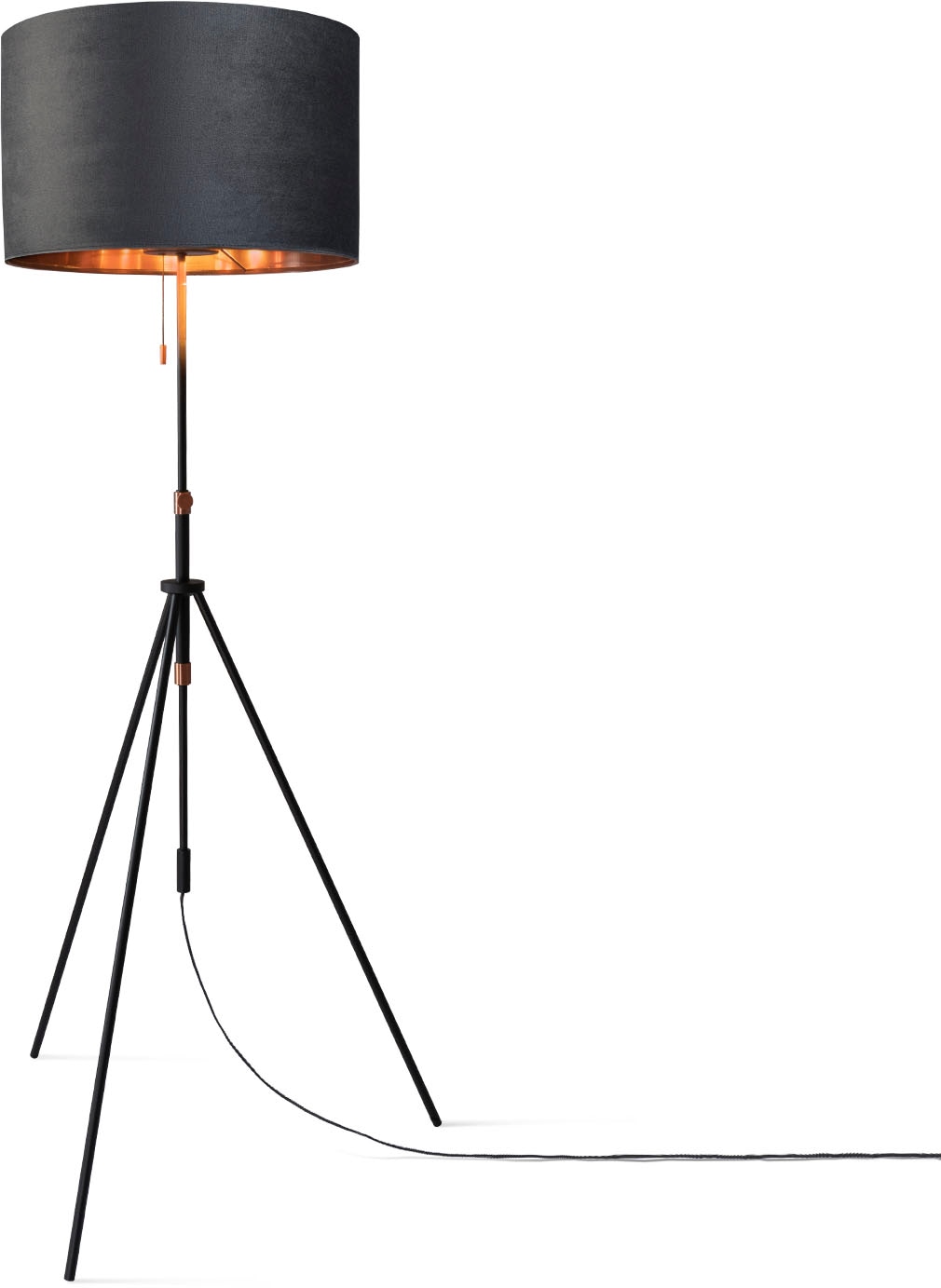 Paco Home Stehlampe »Naomi uni Color«, Leuchtmittel E27   ohne Leuchtmittel günstig online kaufen