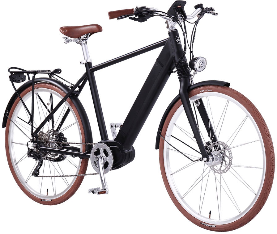 2. Bild von eGO Movement E-Bike »Classic 25 Cäsar Herren 54 cm Schwarz 28"«, 10 Gang, Shimano, Deore, Mittelmotor 250 W, Pedelec, Elektrofahrrad für Herren, Cityrad