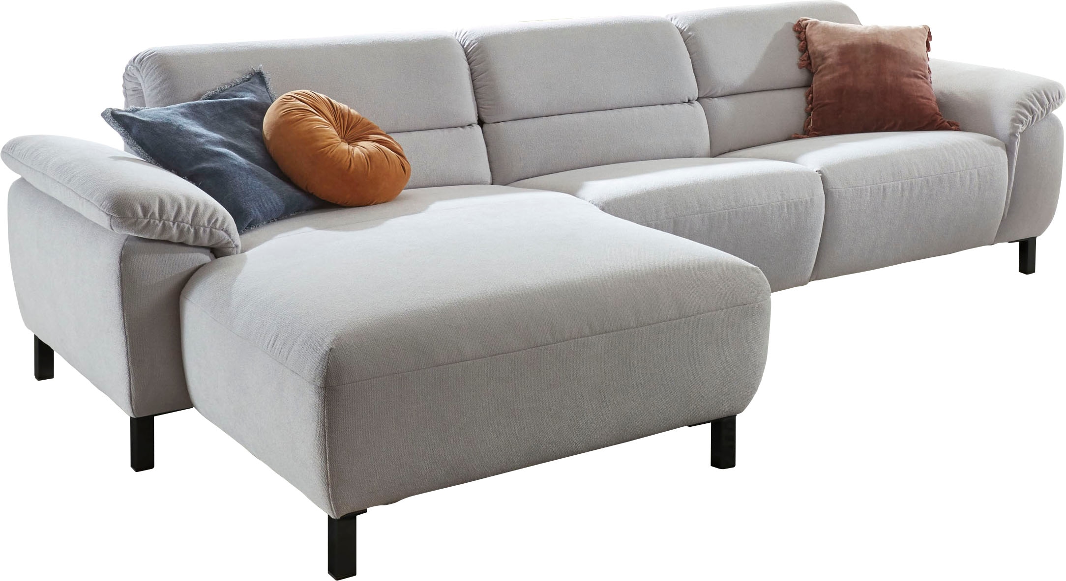 Places of Style Ecksofa »Trapani L-Form«, mit teilmotorischer Relaxfunktion günstig online kaufen