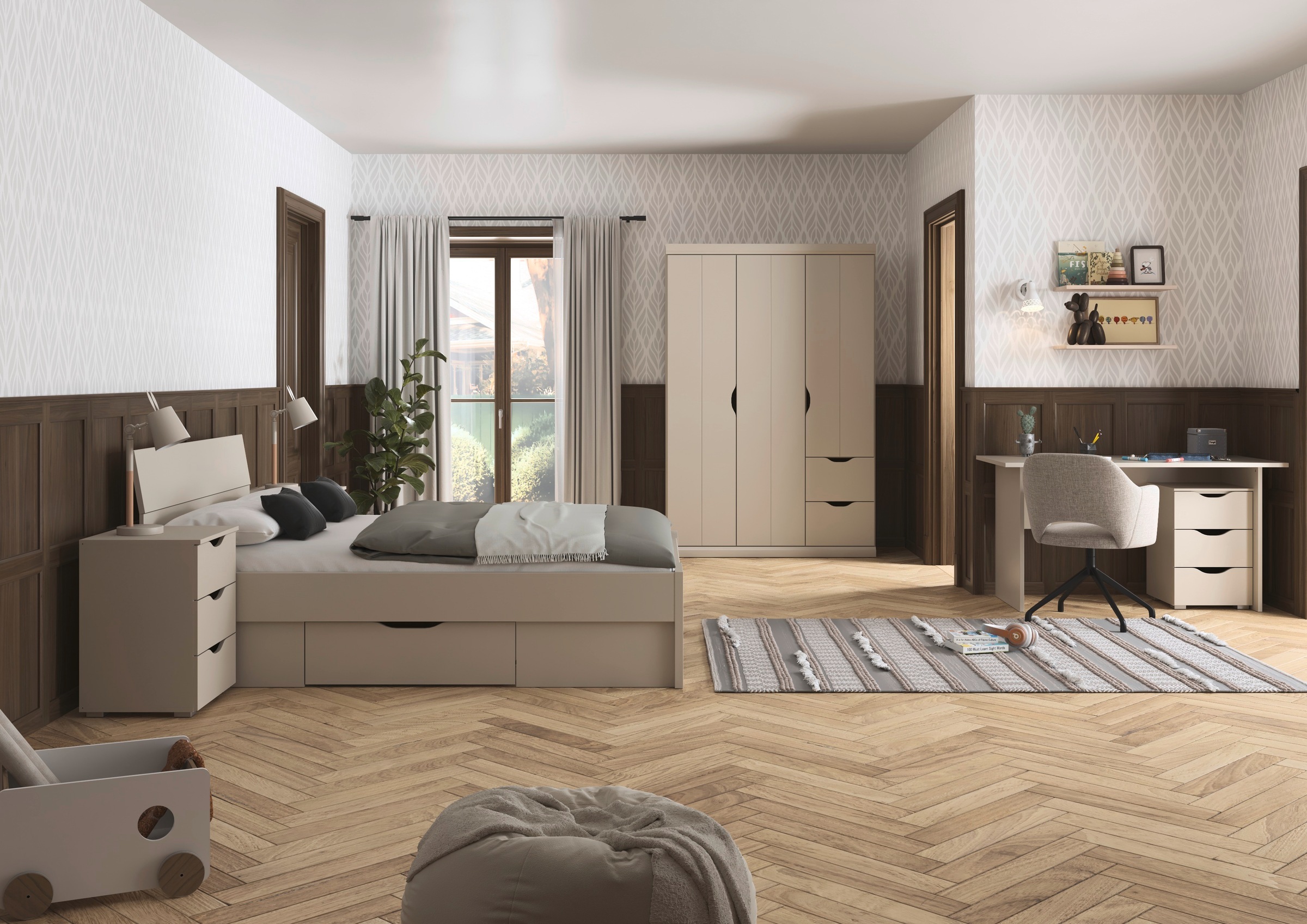 rauch Kleiderschrank »Marlene«, (in 3 verschiedenen Ausstattungen BASIC/CLASSIC/PREMIUM), in 3 Breiten 91/136/181 cm im Landhaus-Stil MADE IN GERMANY