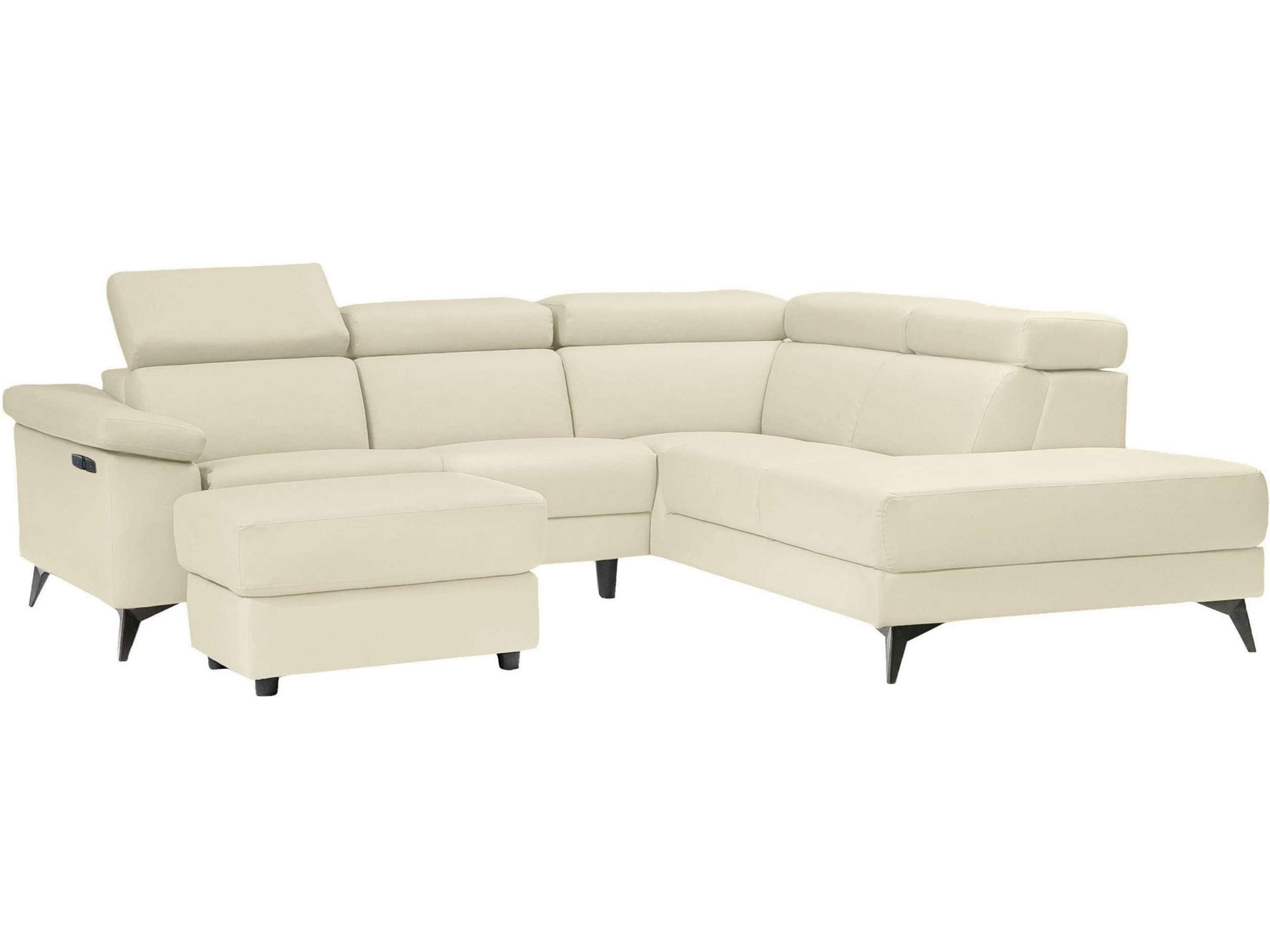 Places of Style Ecksofa »Samira«, mit elektrischer Relaxfunktion in einem Sitz und USB-Anschluss