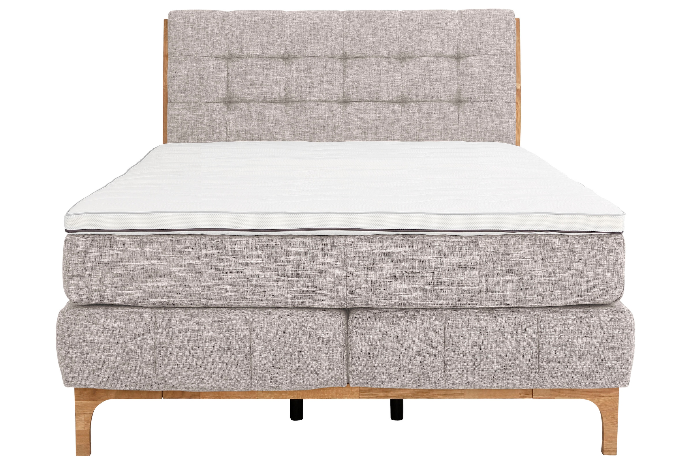 OTTO products Boxspringbett »Jelle«, (5 St.), zertifizierte, recycelte Bezugsstoffe, verschiedene Ausführungen