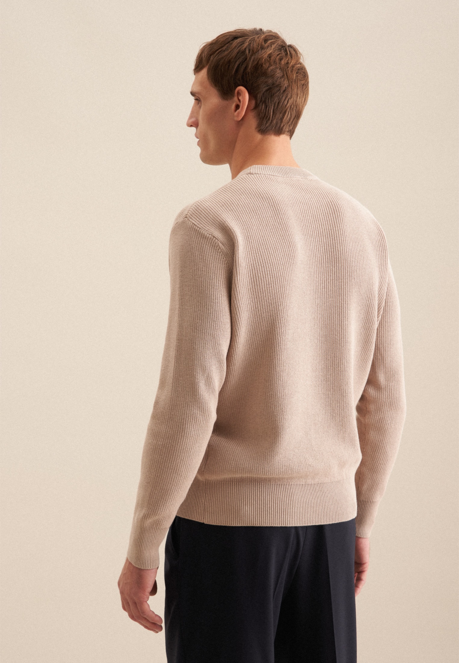 seidensticker Strickpullover, Rundhals Uni