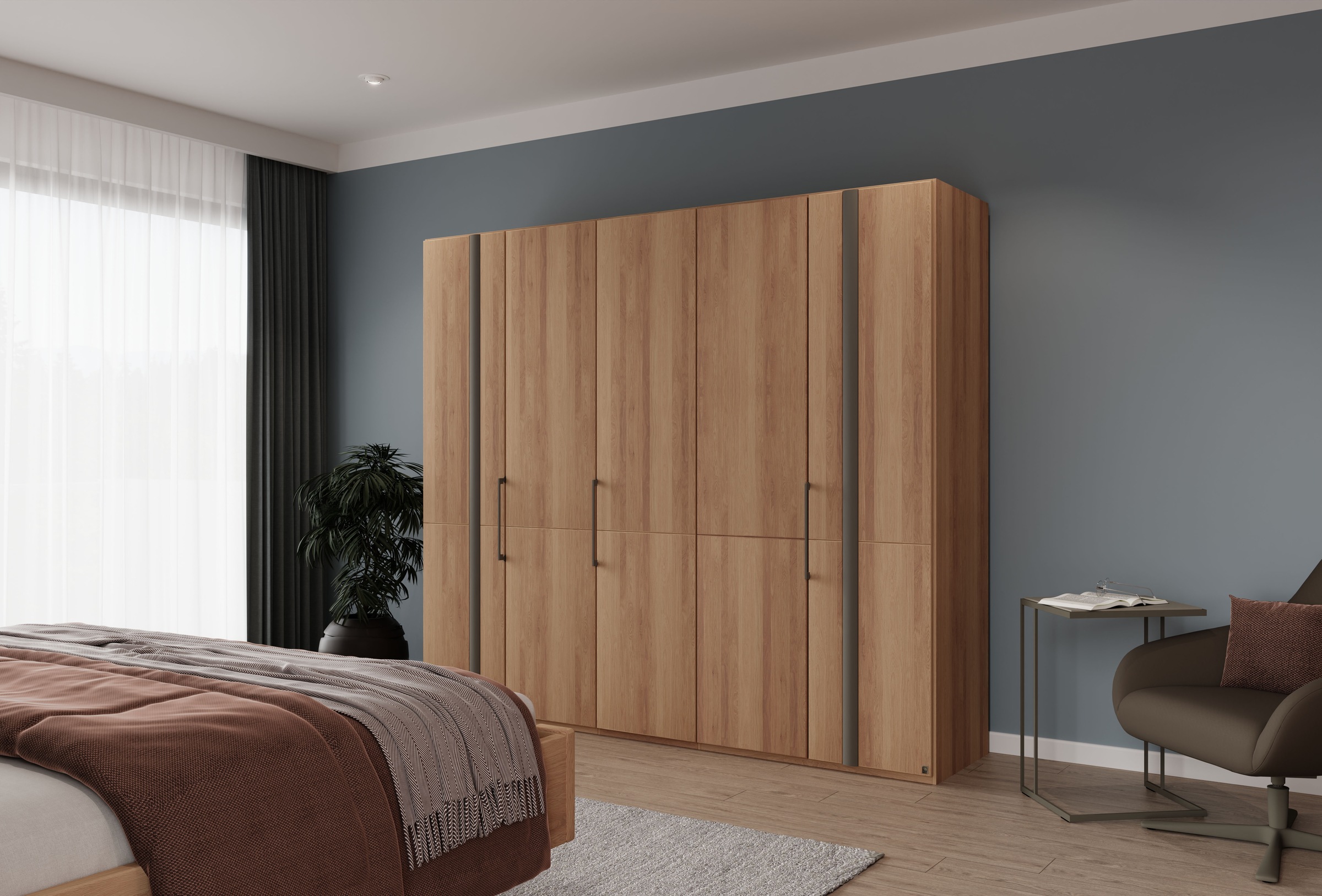 Musterring Drehtürenschrank »Sorrent, Kleiderschrank, teilmassiv Eiche« mit günstig online kaufen