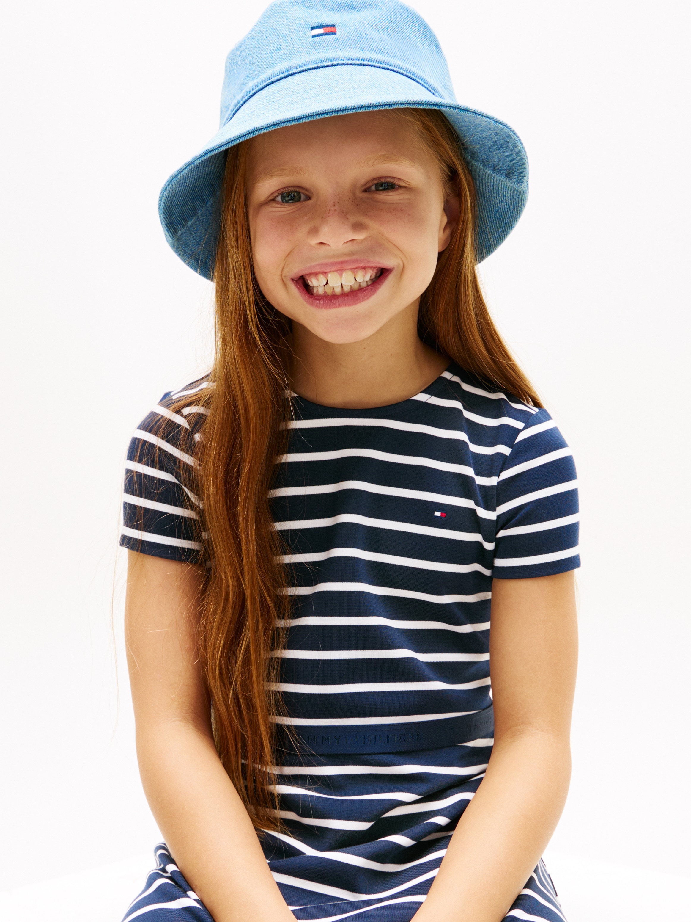 Tommy Hilfiger Skaterkleid »ESSENTIAL PUNTO SKATER DRESS SS« Ohne Tasche Kinder bis 16 Jahre, regular fit