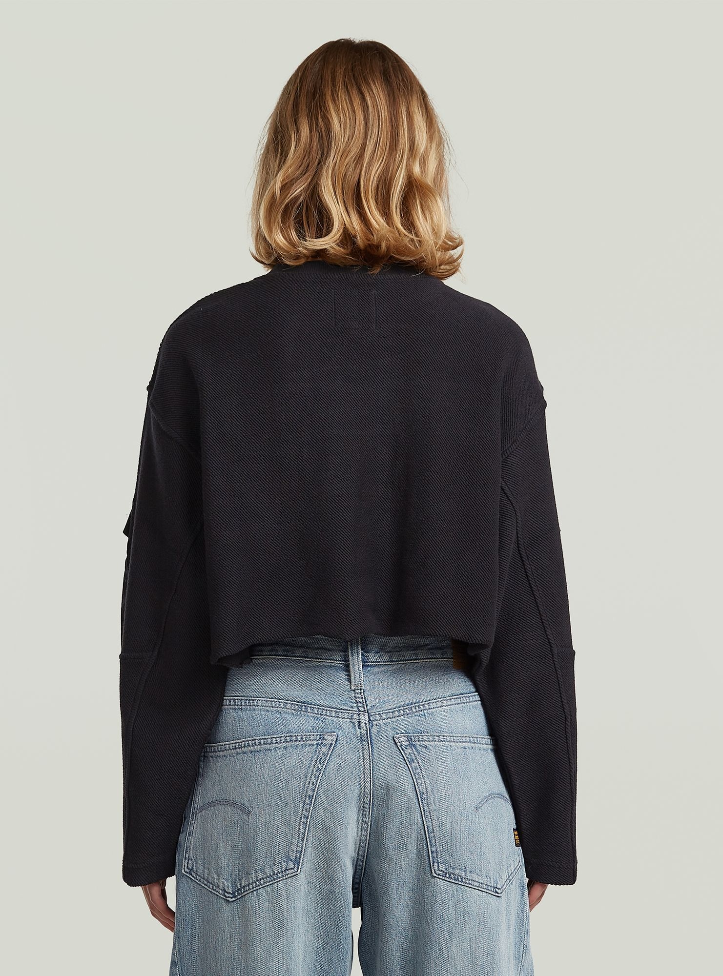 G-STAR Longpullover »Multi Pocket Mix Loose Cropped Sweater«