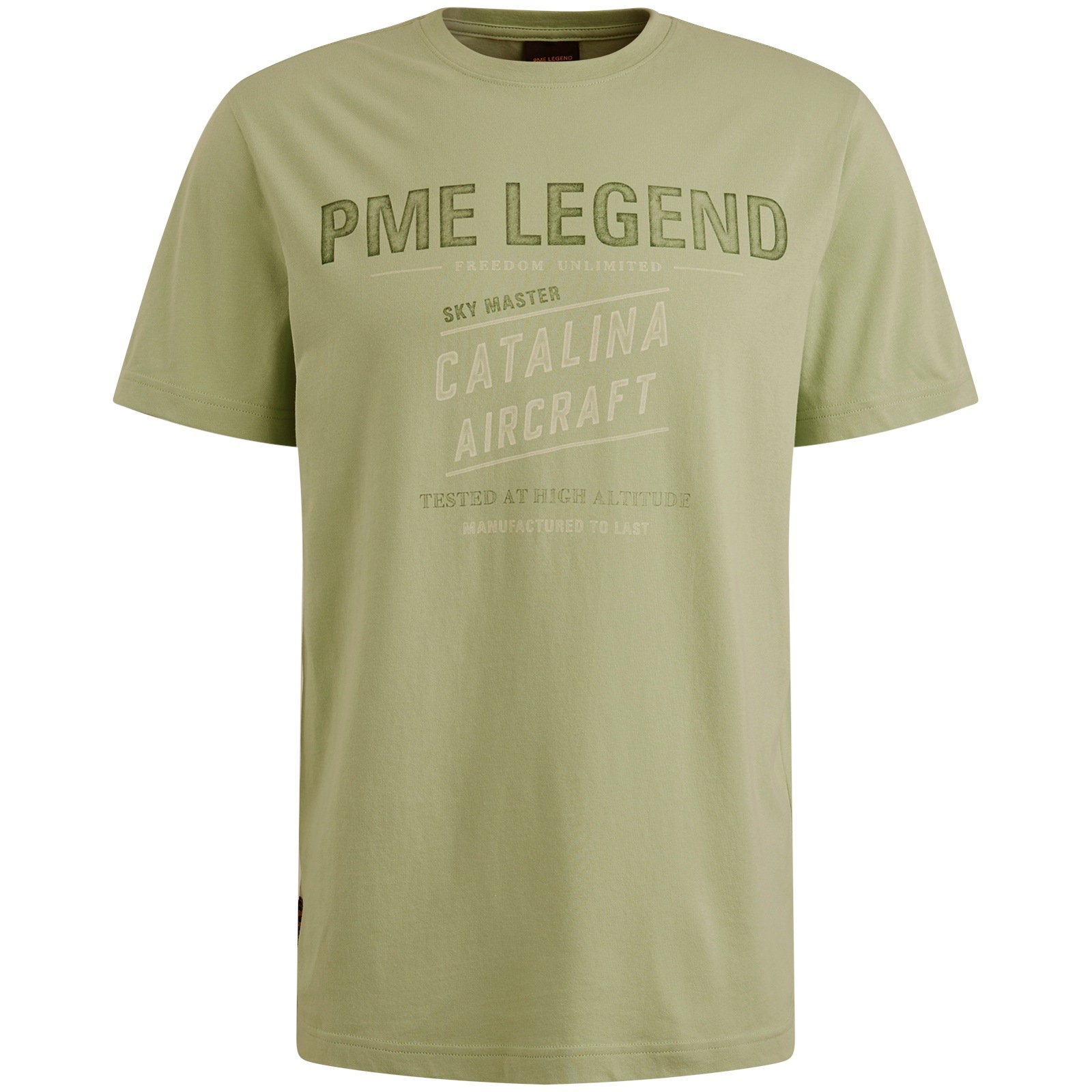 PME LEGEND T-Shirt »Short sleeve r-neck single jersey«, mit Logo-Print