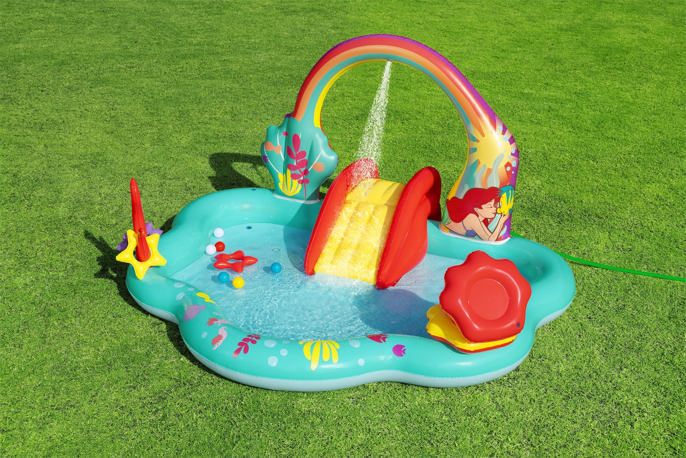 Bestway Planschbecken »Wasserspielcenter Little Mermaid«, 221x193x117 cm