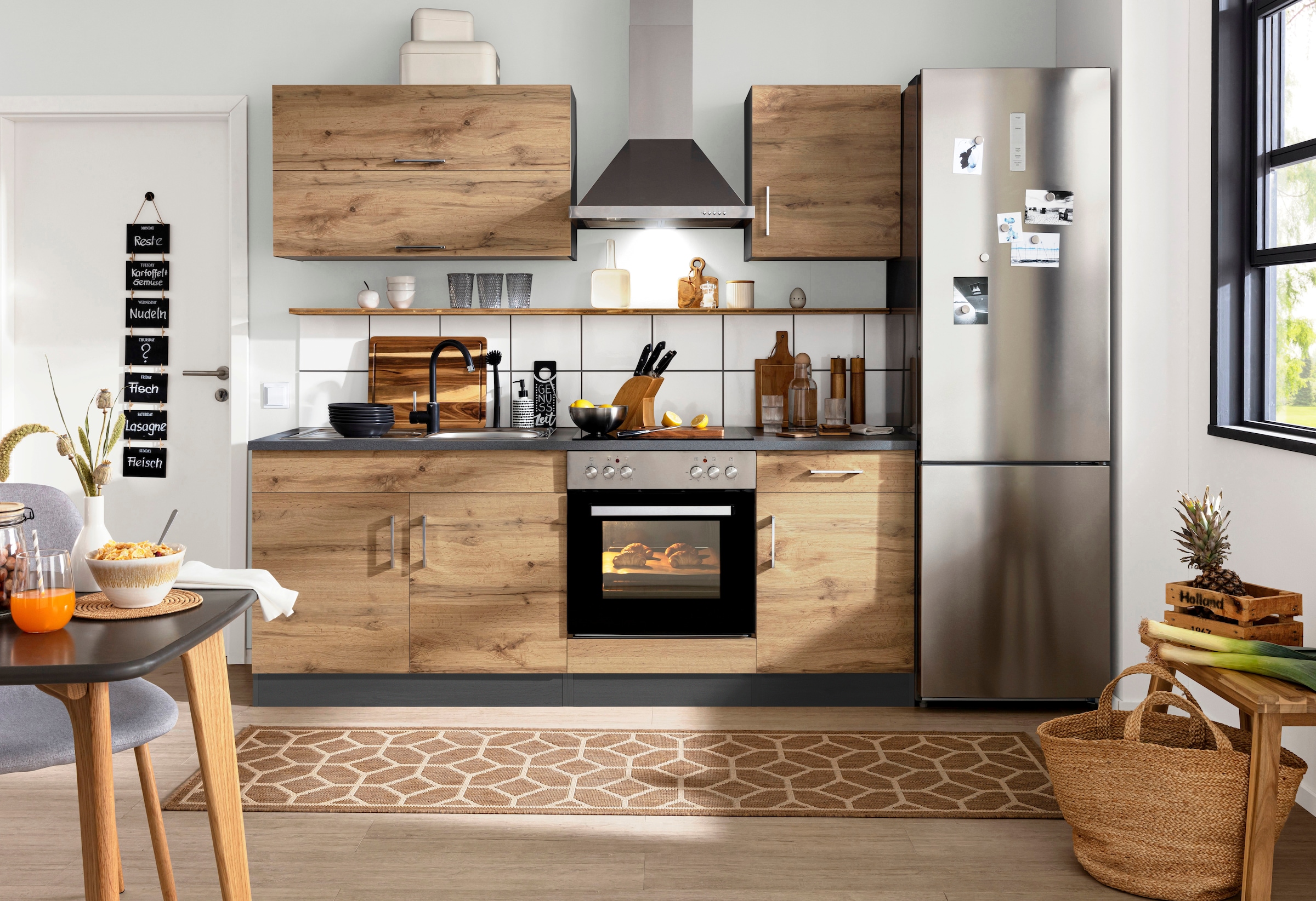 KOCHSTATION Hängeschrank »KS-Colmar«, 50 cm, mit Metallgriff
