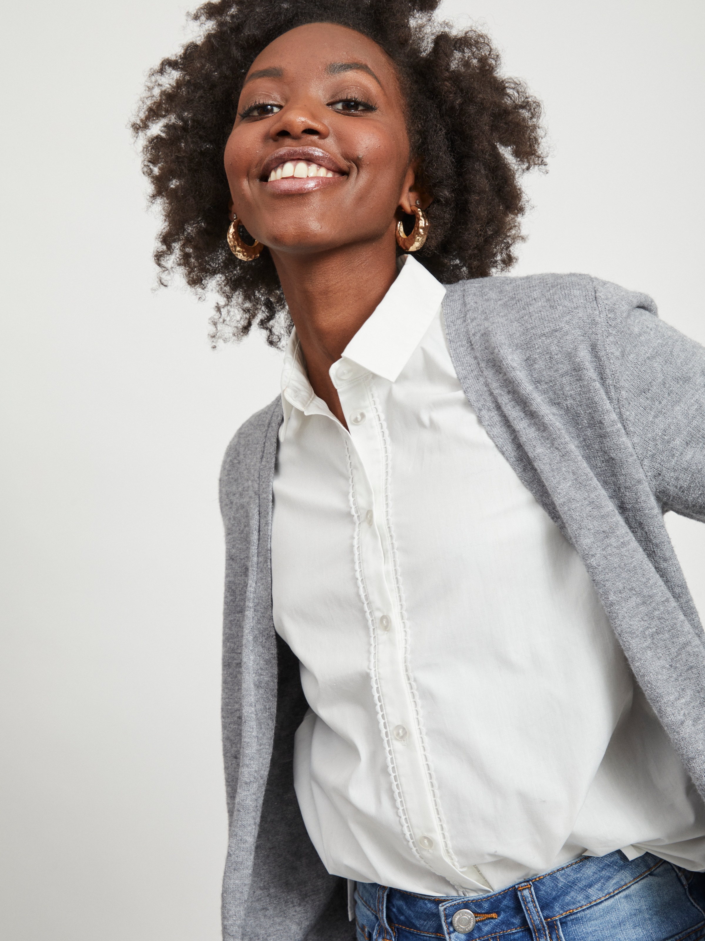 Vila Strickjacke »VIRIL OPEN L/S KNIT CARDIGAN - NOOS«