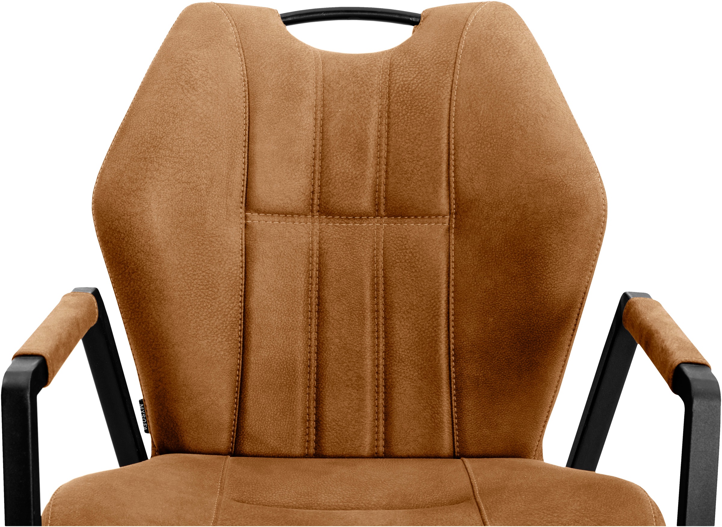 OMG Design Armlehnstuhl »Point«, (Set), 2 St., Stoff, Esszimmerstuhl mit Rollen, Bürostuhl