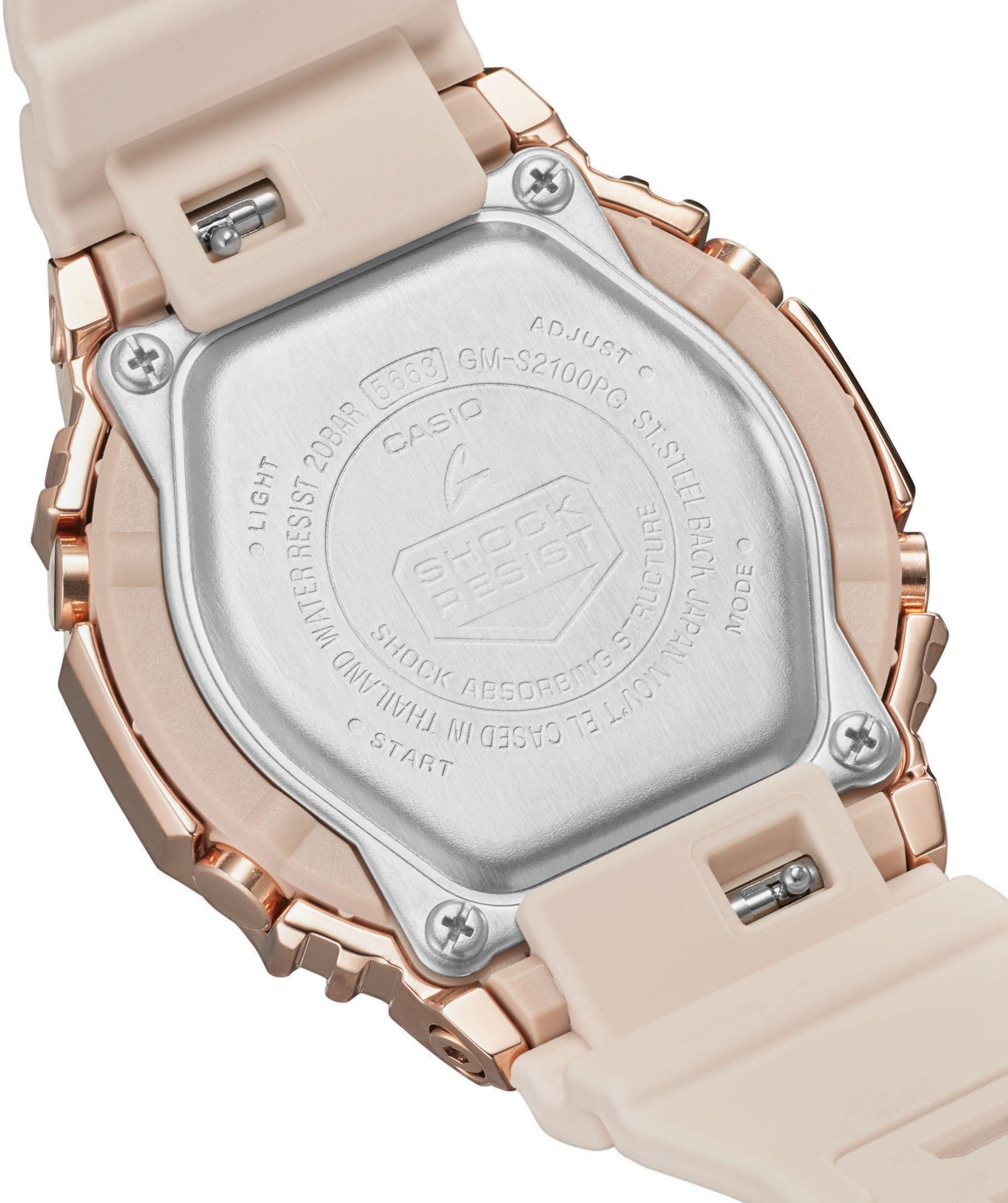 CASIO G-SHOCK Chronograph, Quarzuhr, Armbanduhr,Digitaluhr, bis 20 bar wasserd Damenuhr,Herrenuhr
