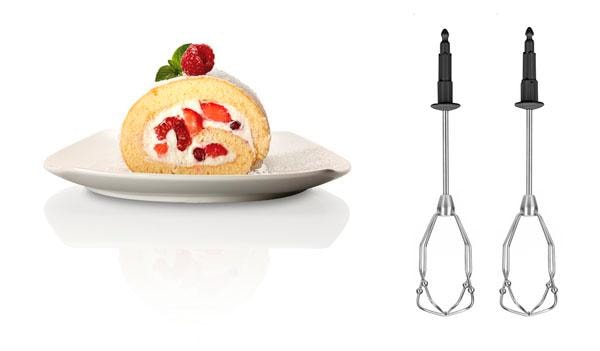 BOSCH Handmixer »Styline MFQ4835DE, 2x Rührbesen, Knethaken Edelst., 5 Stufen, weiß«, 575 W, Turbotaste, ergon. Soft-Touch-Griff, Made in Europe