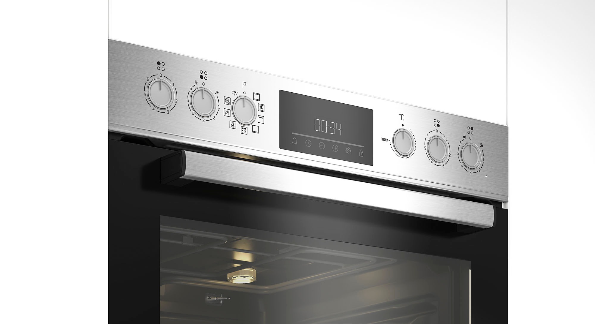 BEKO Elektro-Herd-Set »BBUE1132T0XMP 7727188444«, Pyrolyse-Selbstreinigung