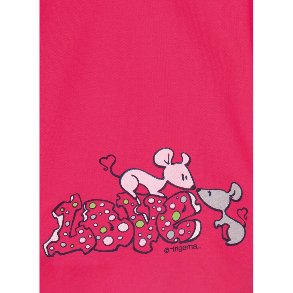Trigema Sweatshirt »TRIGEMA Sweatshirt mit süßem Mäuse-Print«