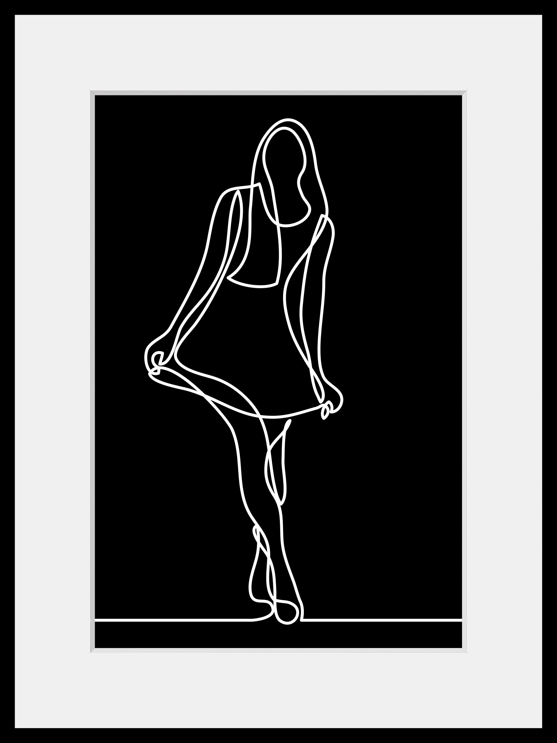 queence Bild »Jolina«, Frau-Kunst-Schwarz-Weiß-Bilder von Frauen, (1 St.), günstig online kaufen