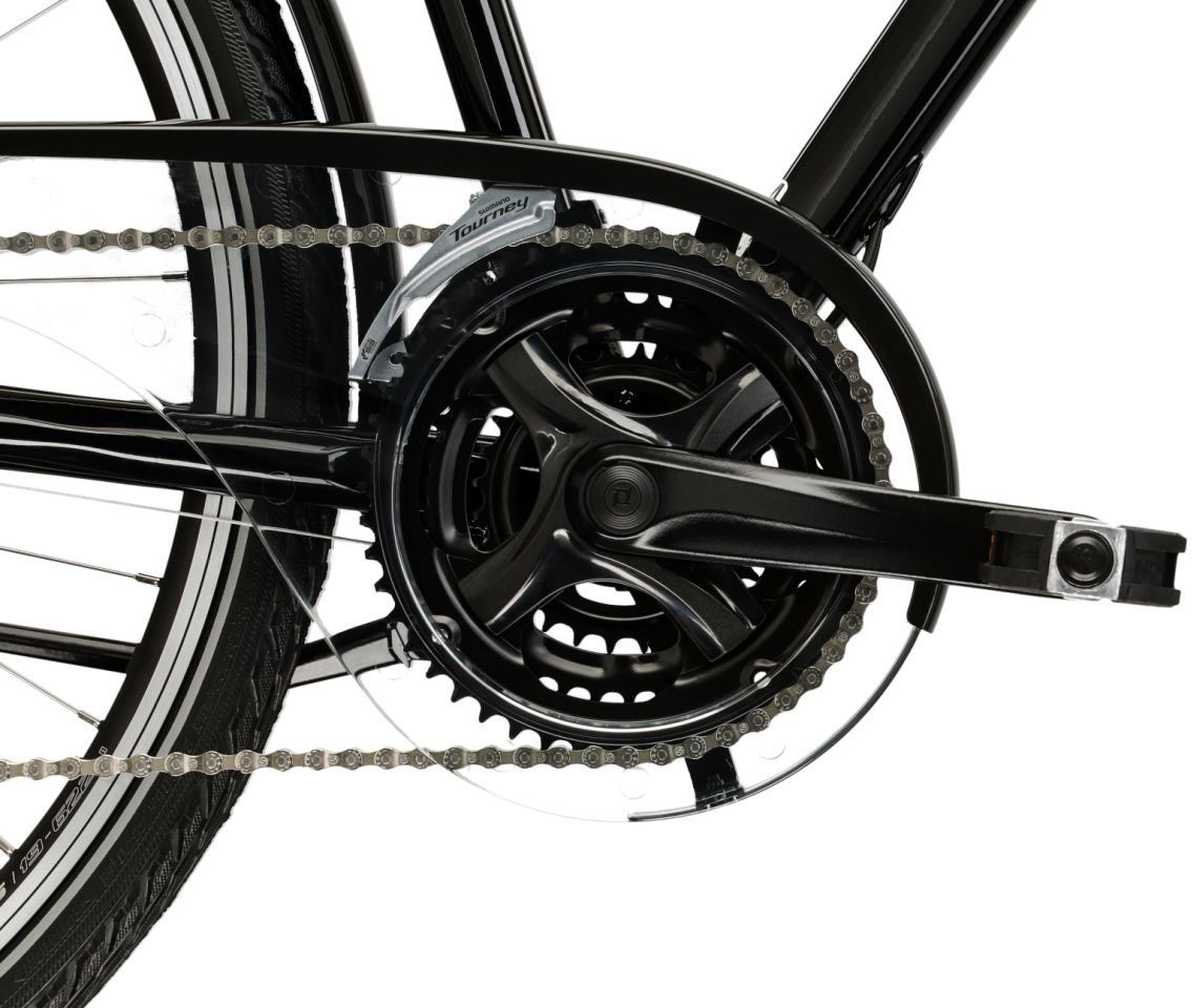 Kross Trekkingrad »Herren-Trekkingrad 28" Berg TR 5.0 Schwarz 24 Gänge« 24 Gang Shimano ACERA M3020 Schaltwerk Kettenschaltung