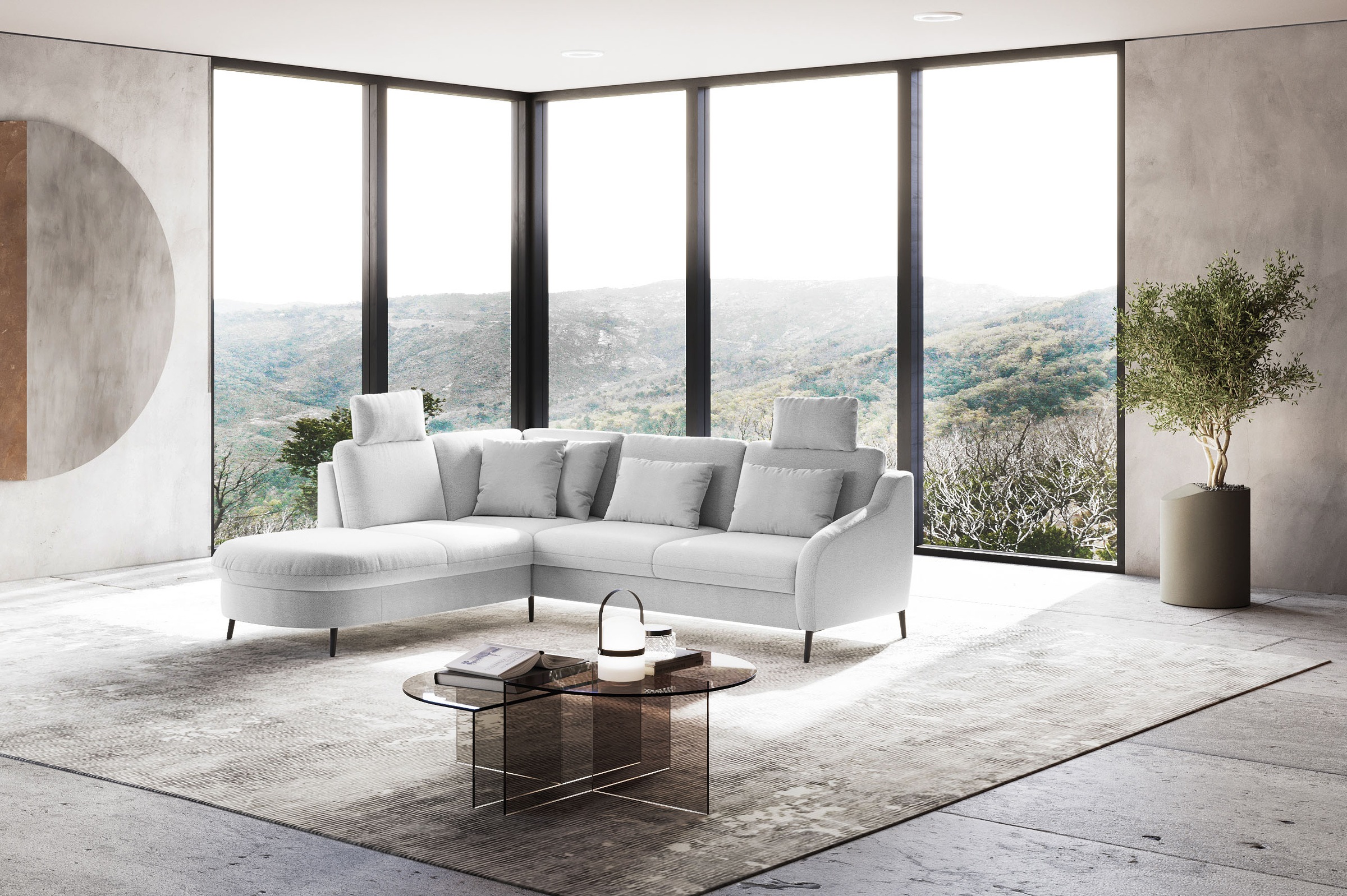 sit&more Ecksofa »Soul L-Form«, wahlweise mit Bettfunktion und Bettkasten oder Schubkasten